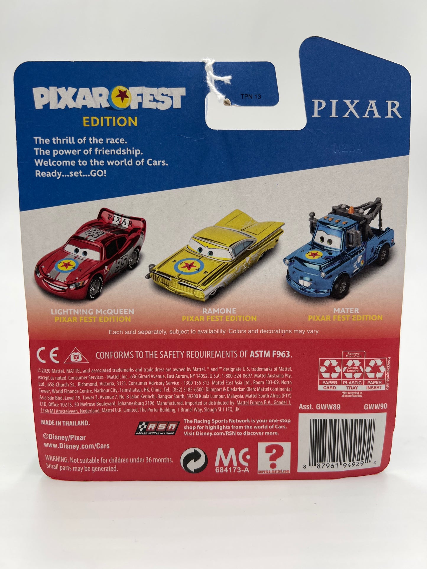 Disney Pixar Cars Pixar Fest Edition Ramone Gold 141B