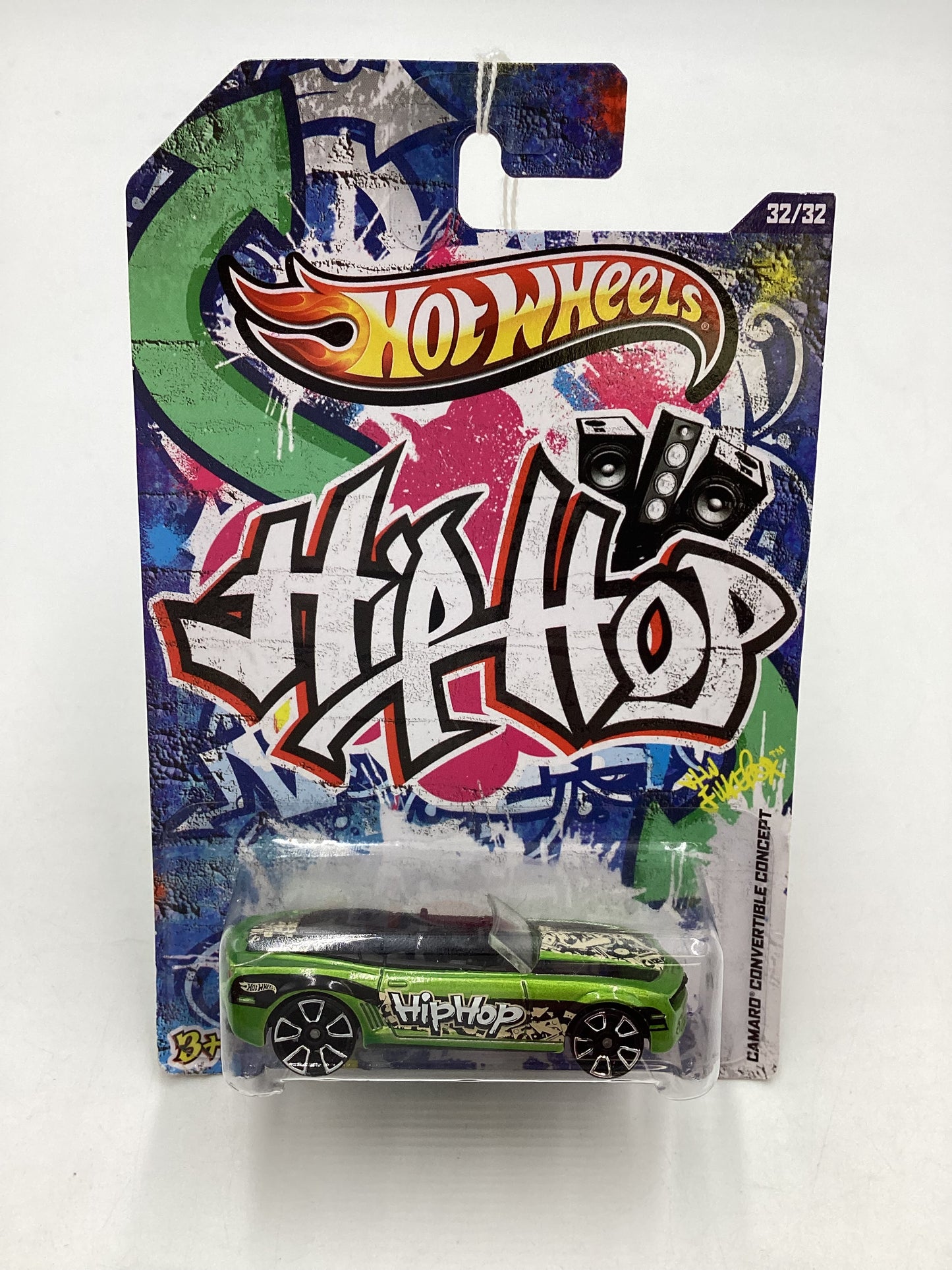 2013 Hot wheels Hip Hop #32 Camaro Convertible concept green 159B