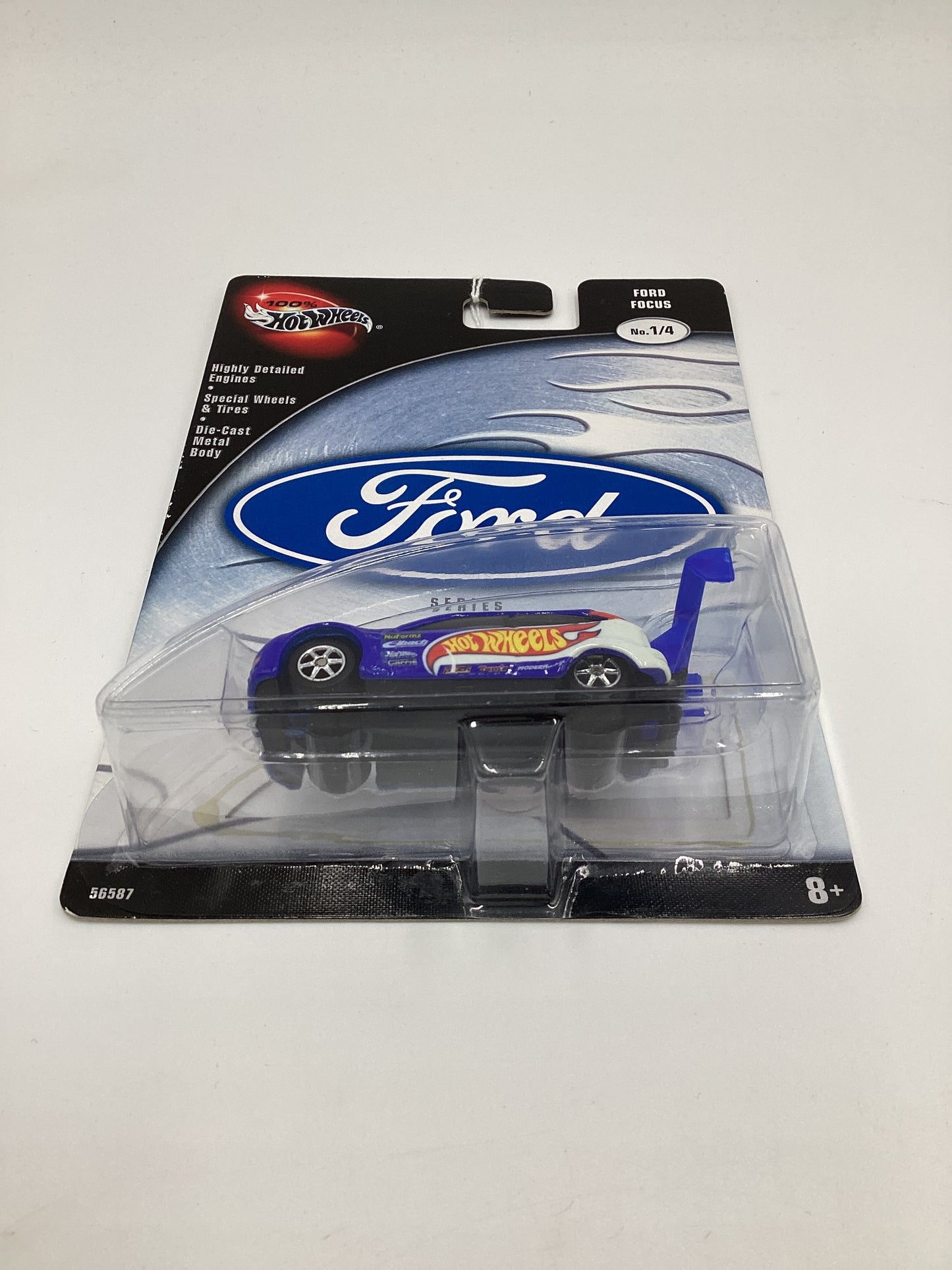 Hot Wheels 100% Ford Series No. 1/4 Ford Focus Blue 243G