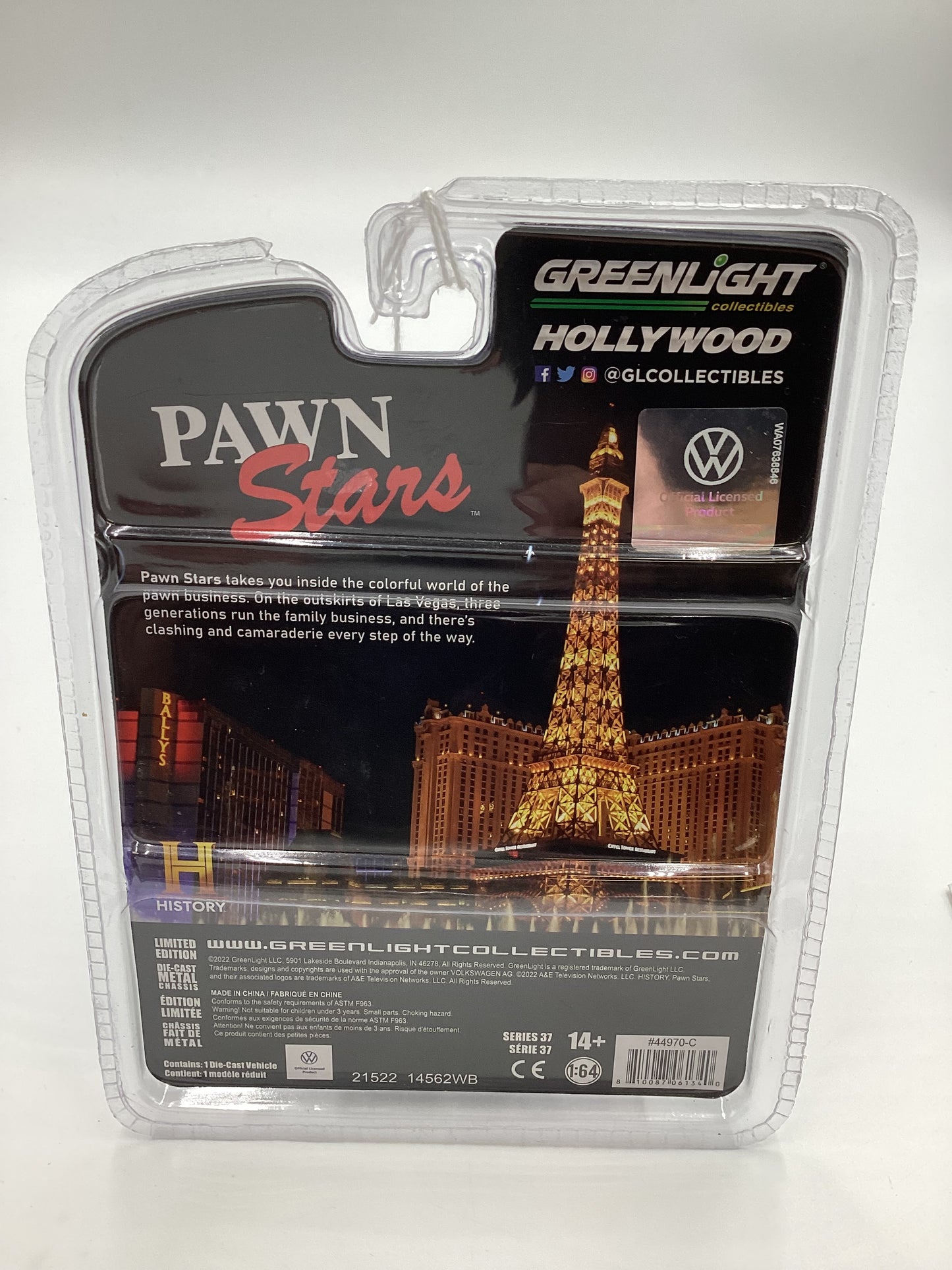 Greenlight Hollywood Pawn Stars Series 37 1974 Volkswagen Type 181 The Thing White 179D