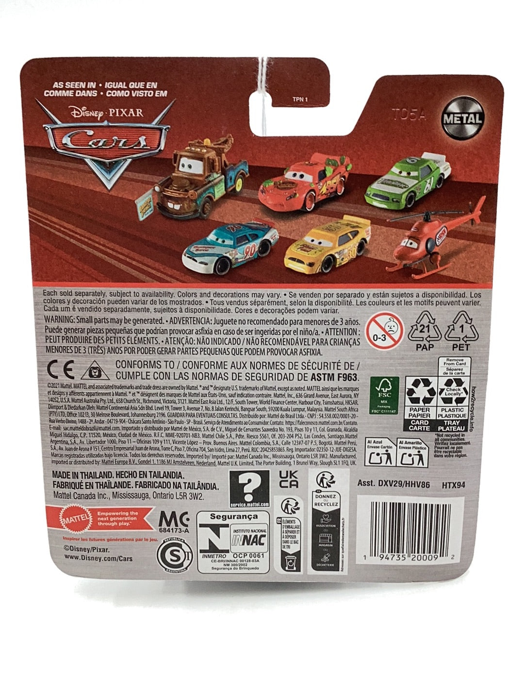 Disney Pixar Cars DJ 137B