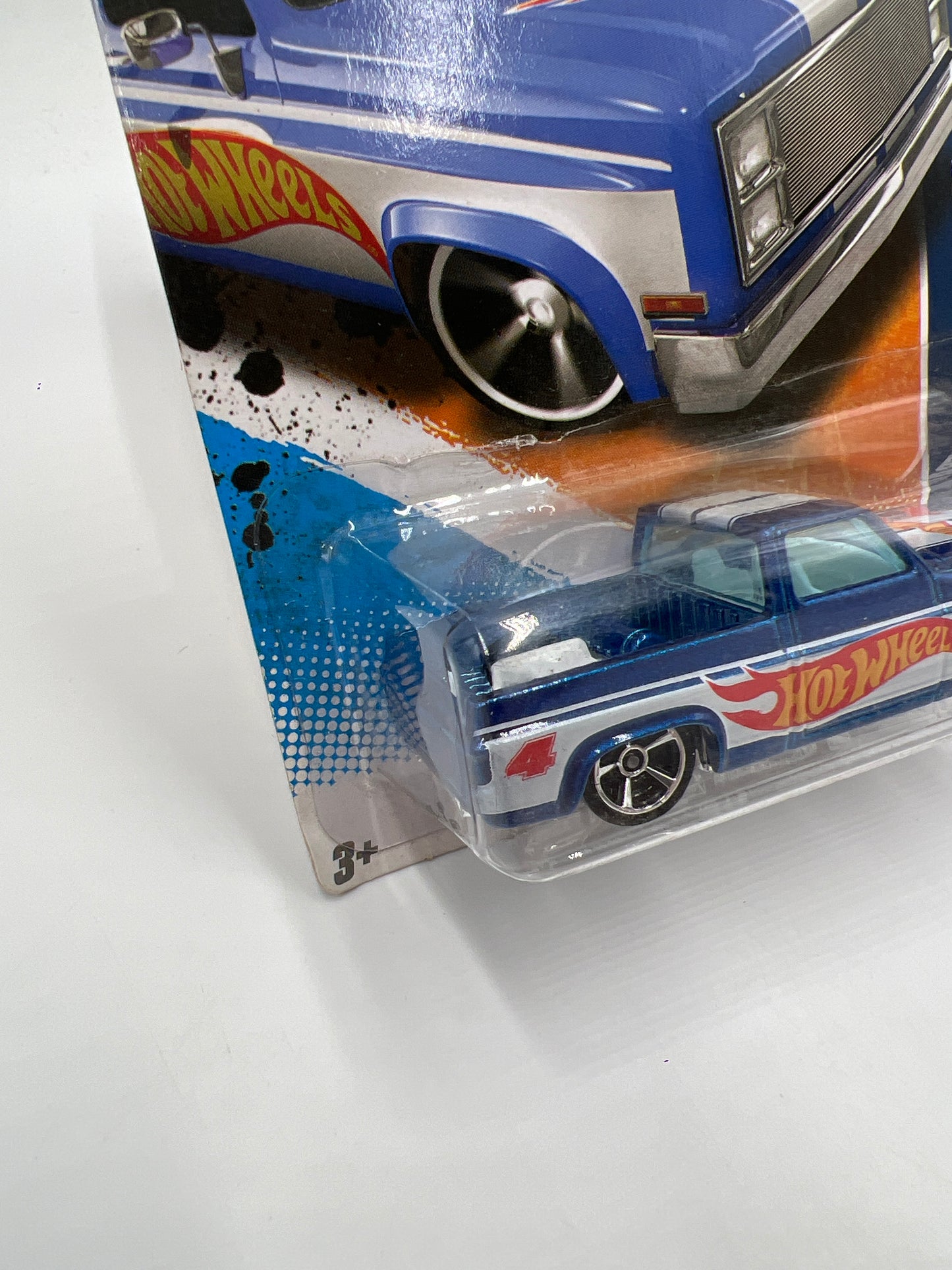 2011 Hot Wheels Racing #156 83 Chevy Silverado Blue W/Protector