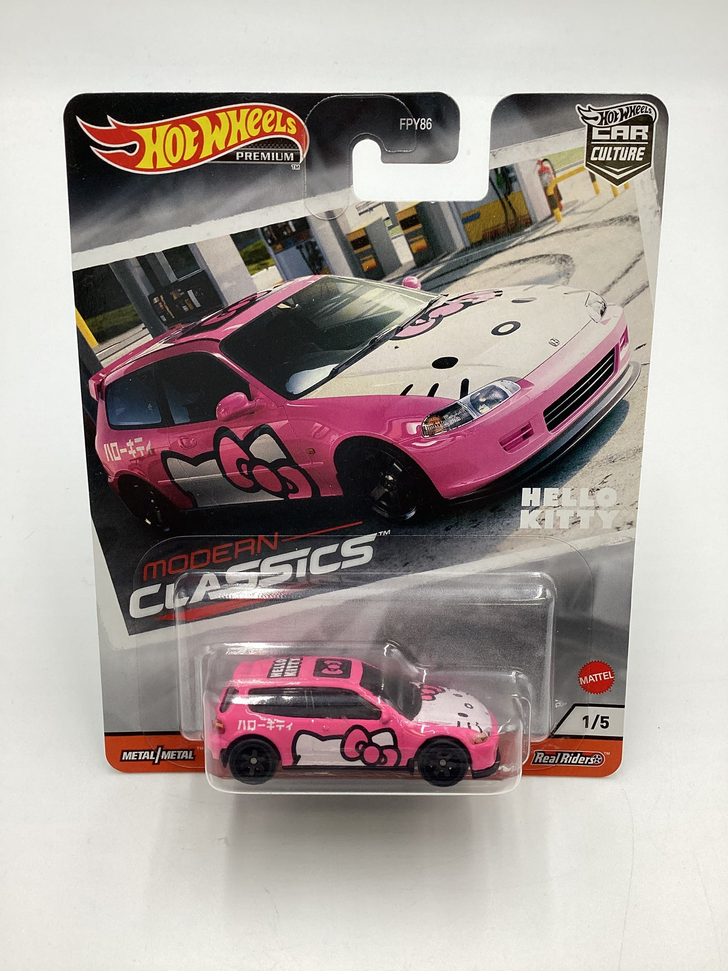 Hot Wheels Car Culture Modern Classics #1 Honda Civic EG Hello Kitty with protector