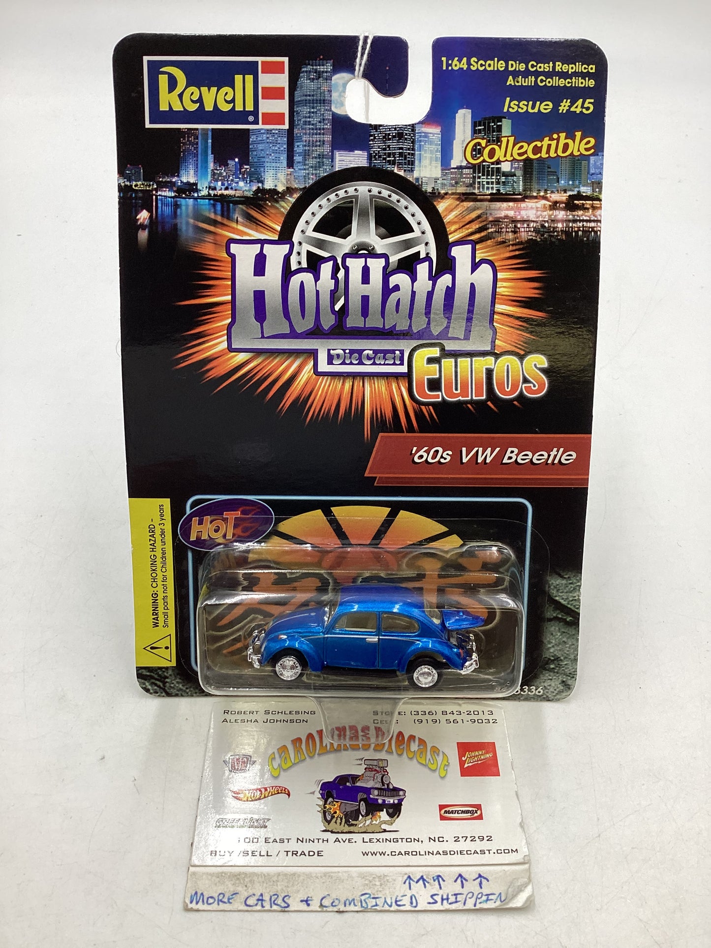 Revell Hot Hatch Diecast Euros 60’s VW Beetle Blue