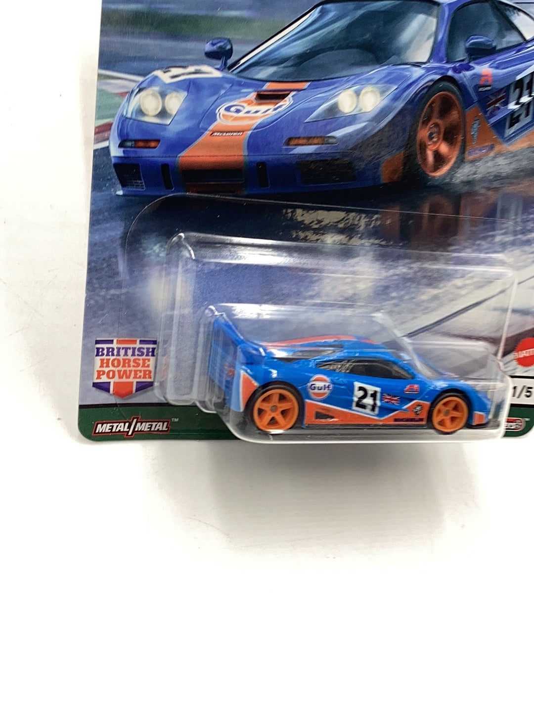 Hot wheels British Horse Power 1/5 Gulf McLaren F1 GTR