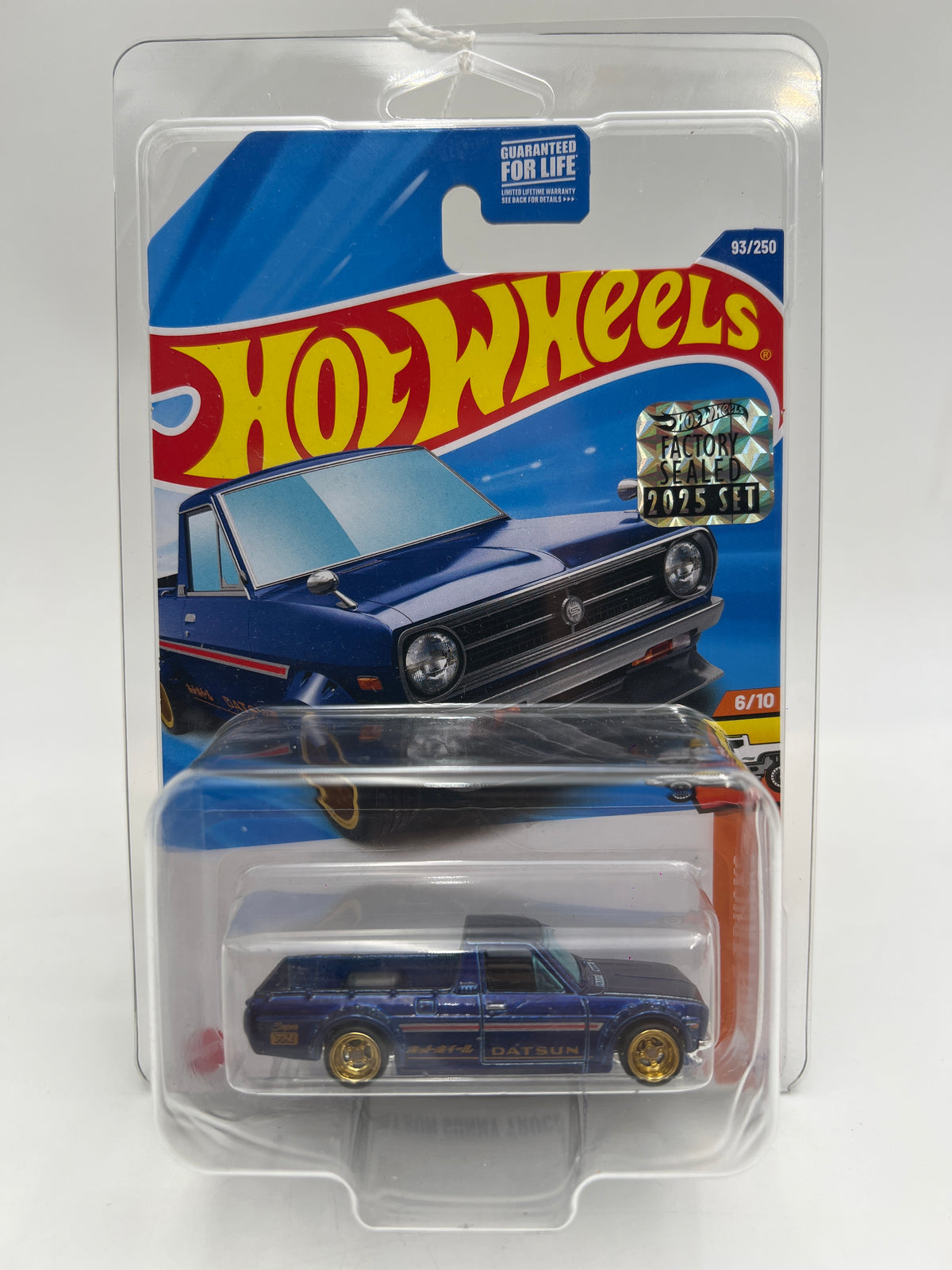 2025 Hot Wheels Factory Sealed Super Treasure Hunt #93 1975 Datsun Sunny Truck B120 Blue W/Protector