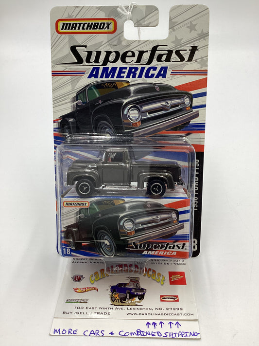 Matchbox Superfast America #18 1956 Ford F150 Dark Gray 170G