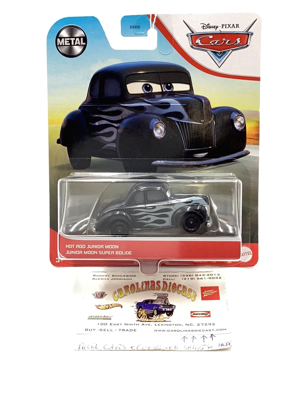 Disney Pixar Cars Hot Rod Junior Moon 138B