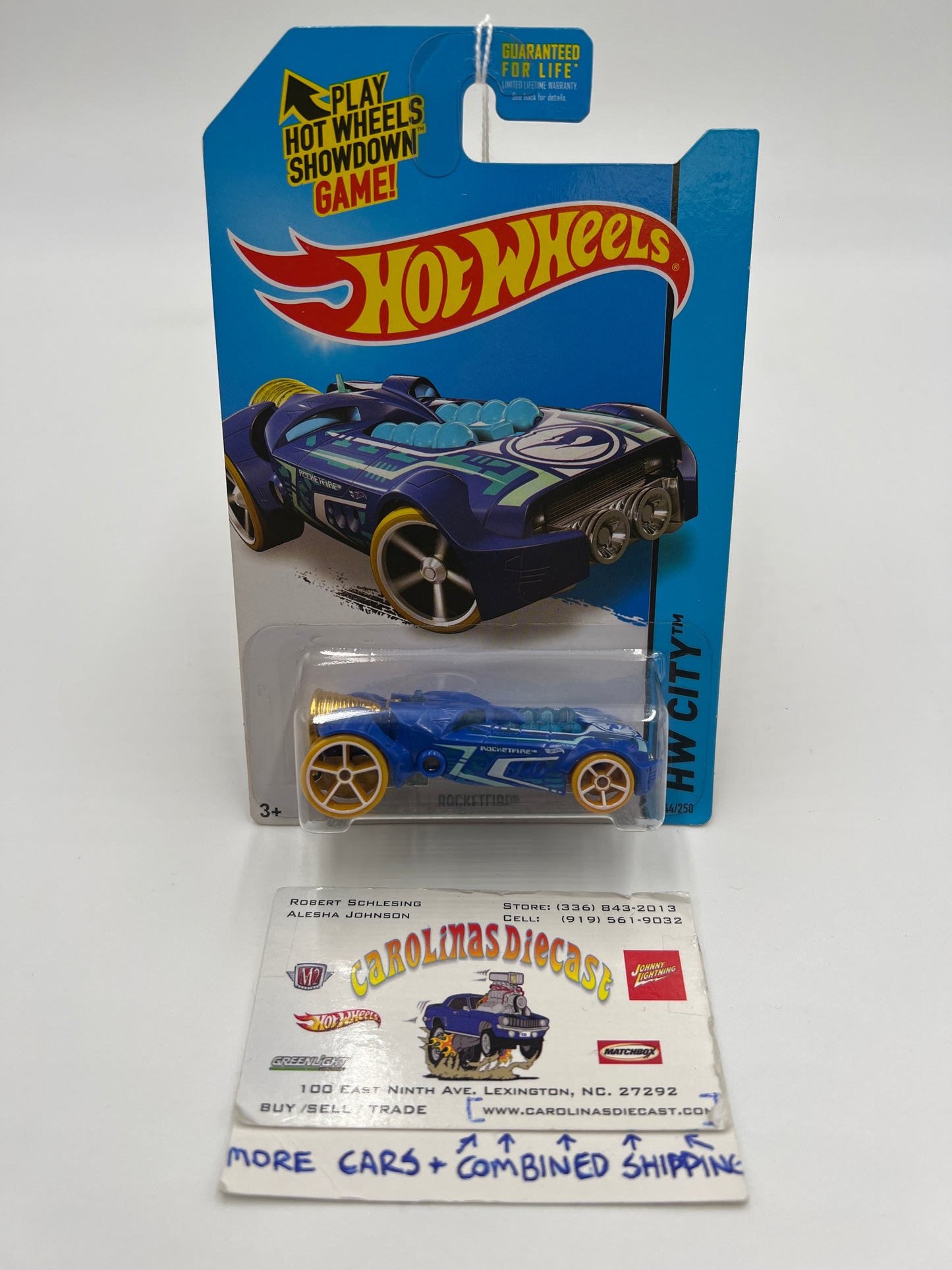 2015 Hot Wheels City Treasure Hunt #44 Rocketfire Blue