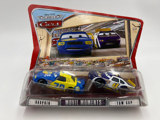 Disney Pixar The World Of Cars 2 Pack Movie Moments Gasprin & Tow Cap 142H