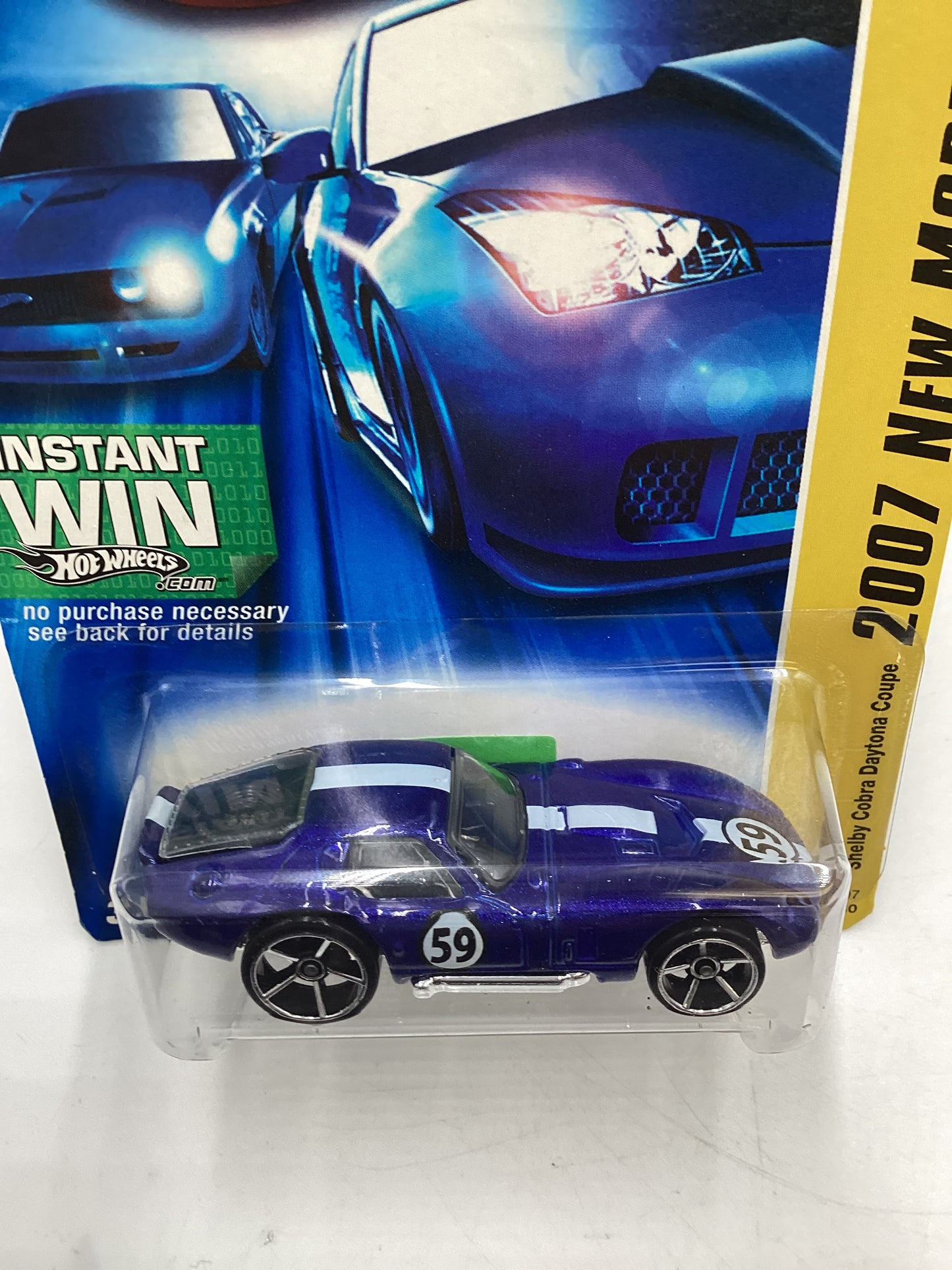 2007 Hot Wheels New Models #6 Shelby Cobra Daytona Coupe Blue 28C