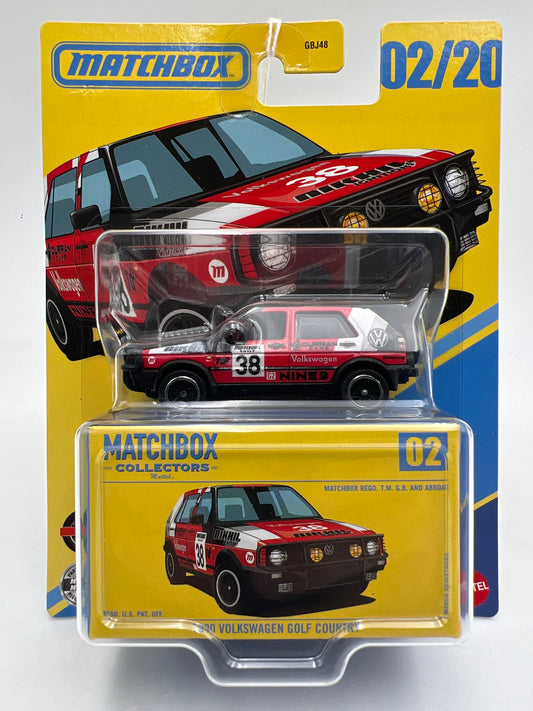 Matchbox Collectors #2 1990 Volkswagen Golf Country Red 172D