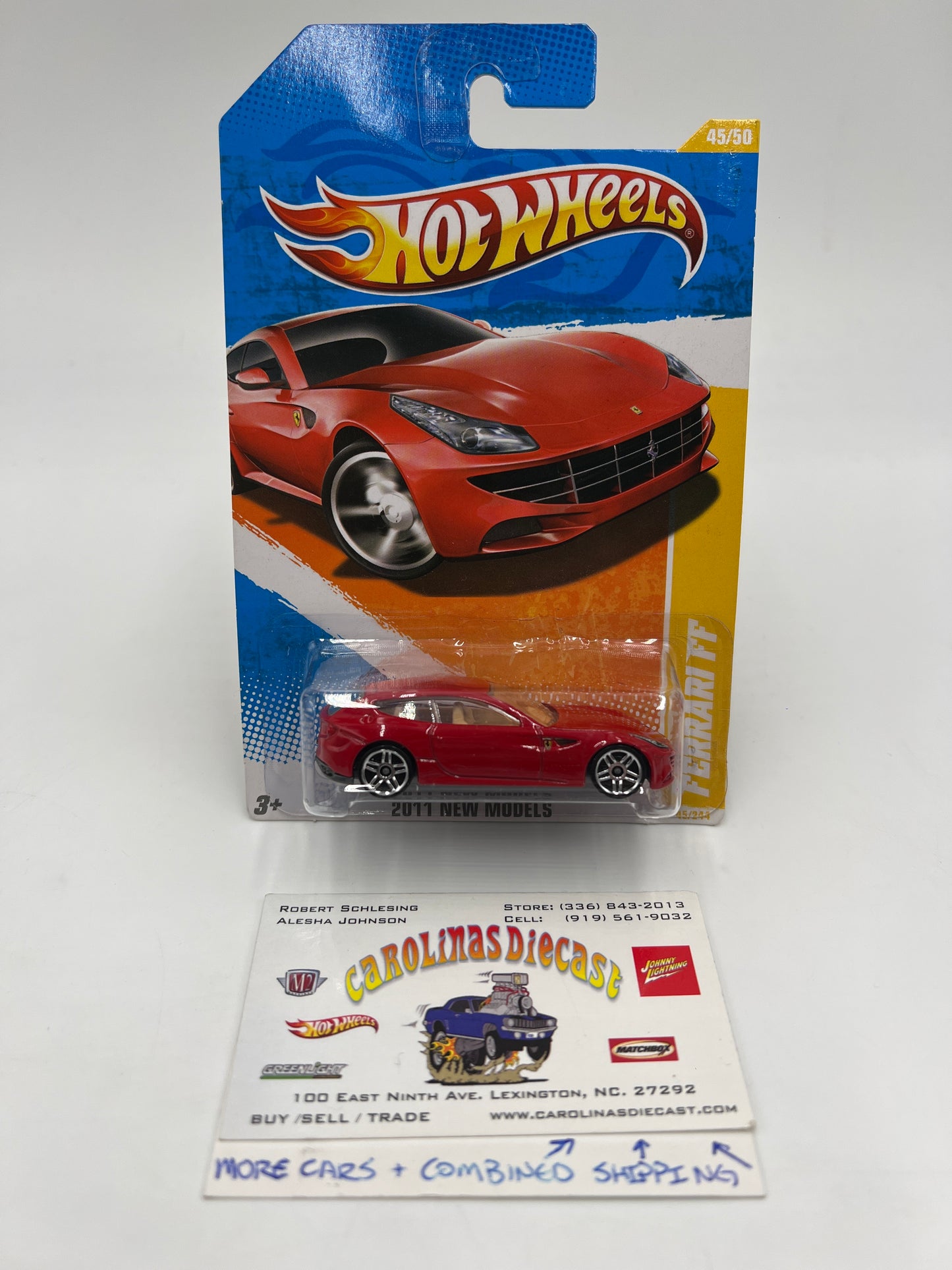 2011 Hot Wheels New Models #45 Ferrari FF Red W/Protector #1