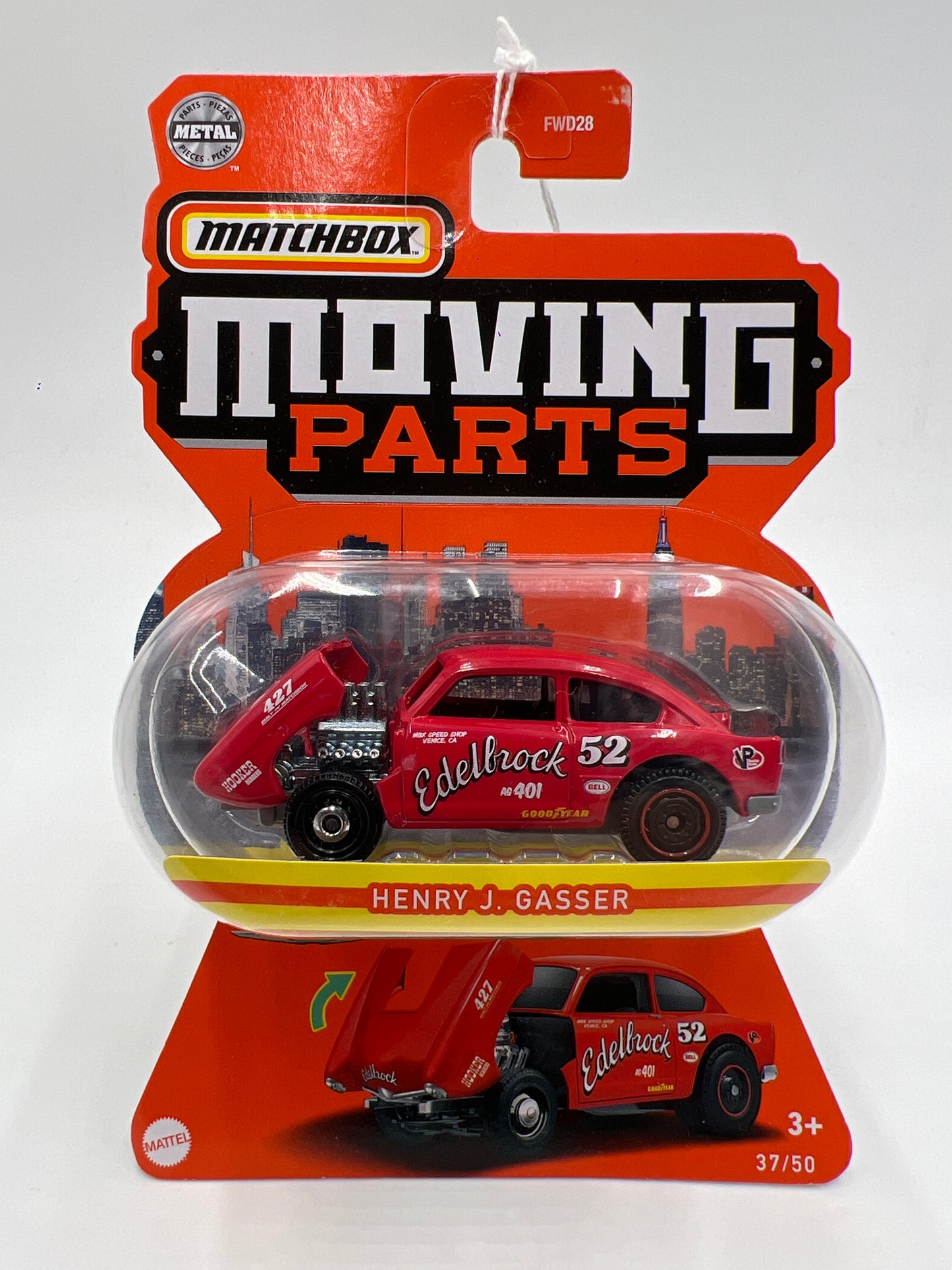 Matchbox Moving Parts #37 Henry J Gasser Edelbrock Red