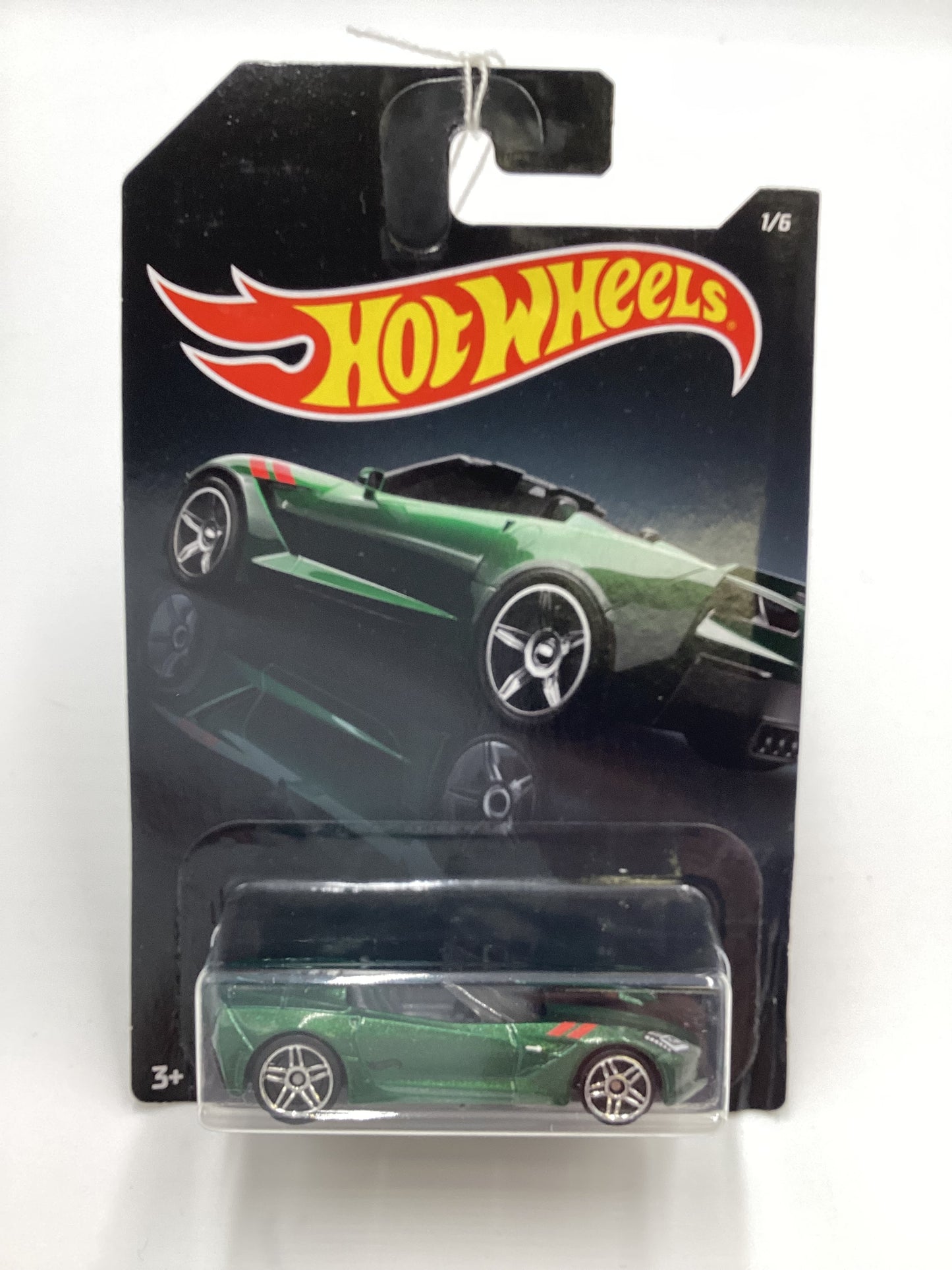 2019 Hot Wheels Exotics Series #1 14 Corvette Stingray *Bad Card* 156G