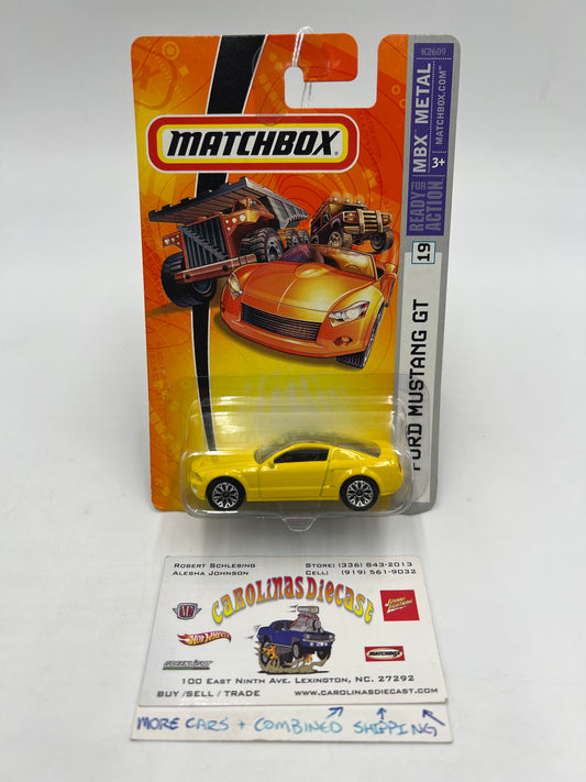 Matchbox MBX Metal #19 Ford Mustang GT Yellow 216D