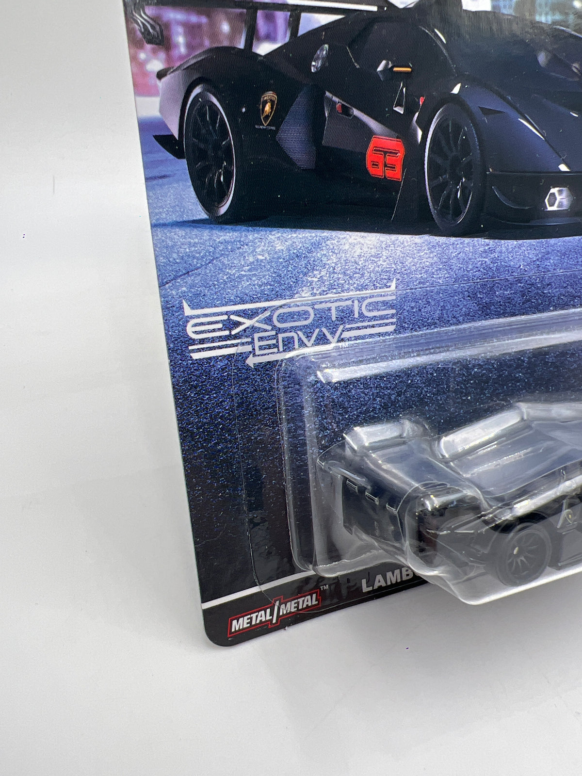 Hot Wheels Premium Exotic Envy CHASE #0 Lamborghini Essenza SCV12 Black W/Protector