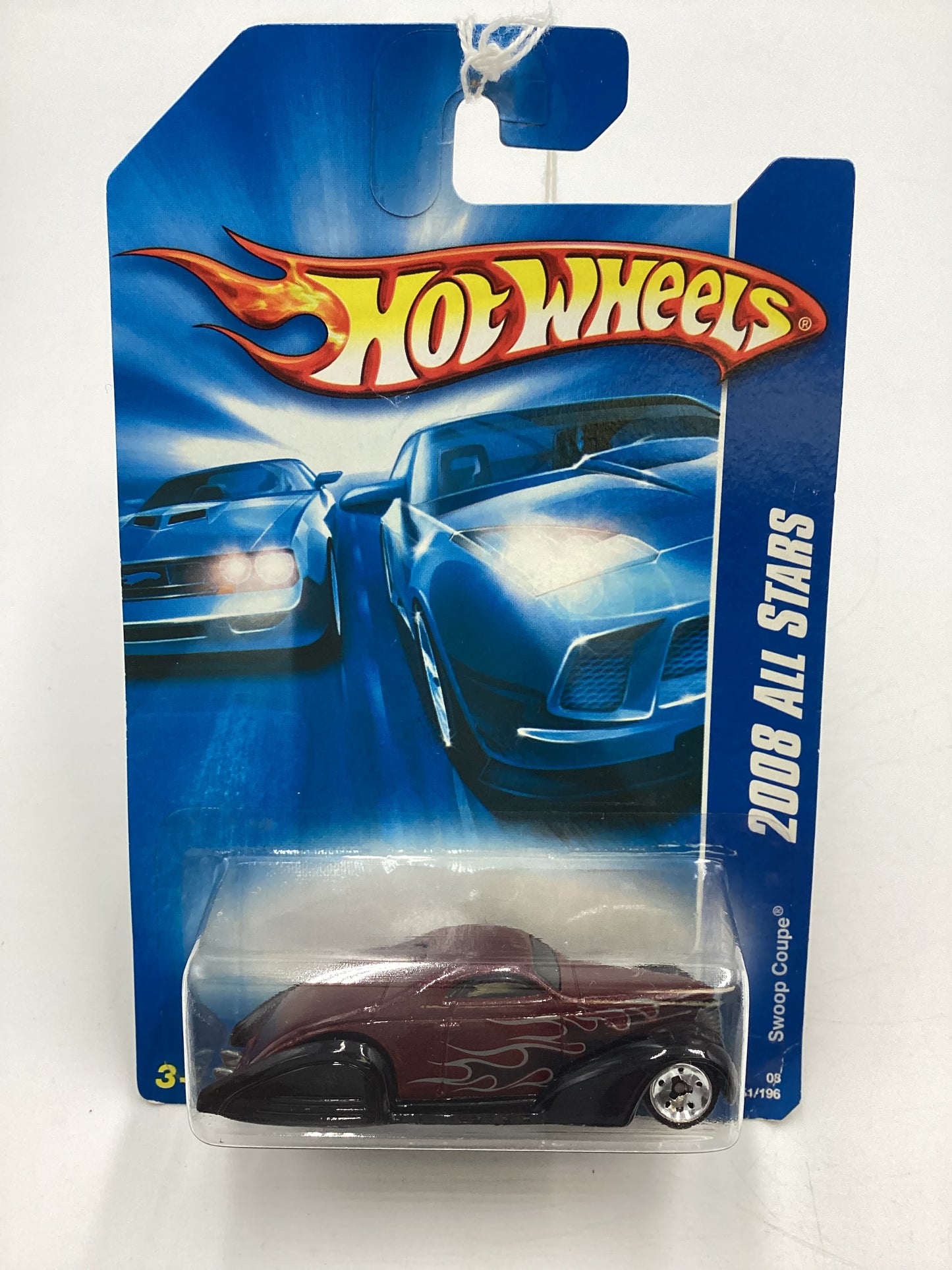 2008 Hot Wheels All Stars #51 Swoop Coupe Maroon Z2