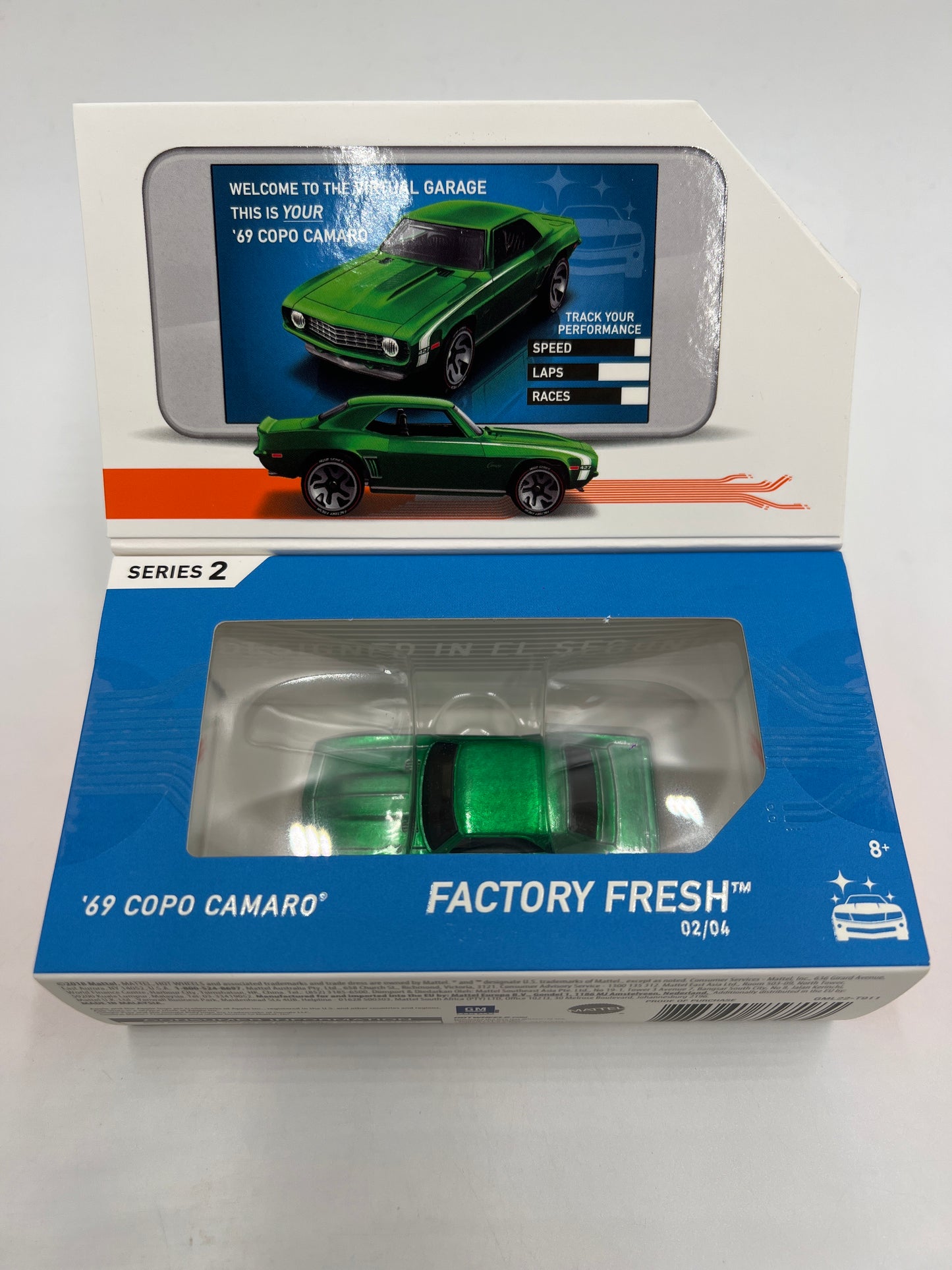 Hot Wheels iD Factory Fresh Series 2 #2 69 Copo Camaro Green Sealed