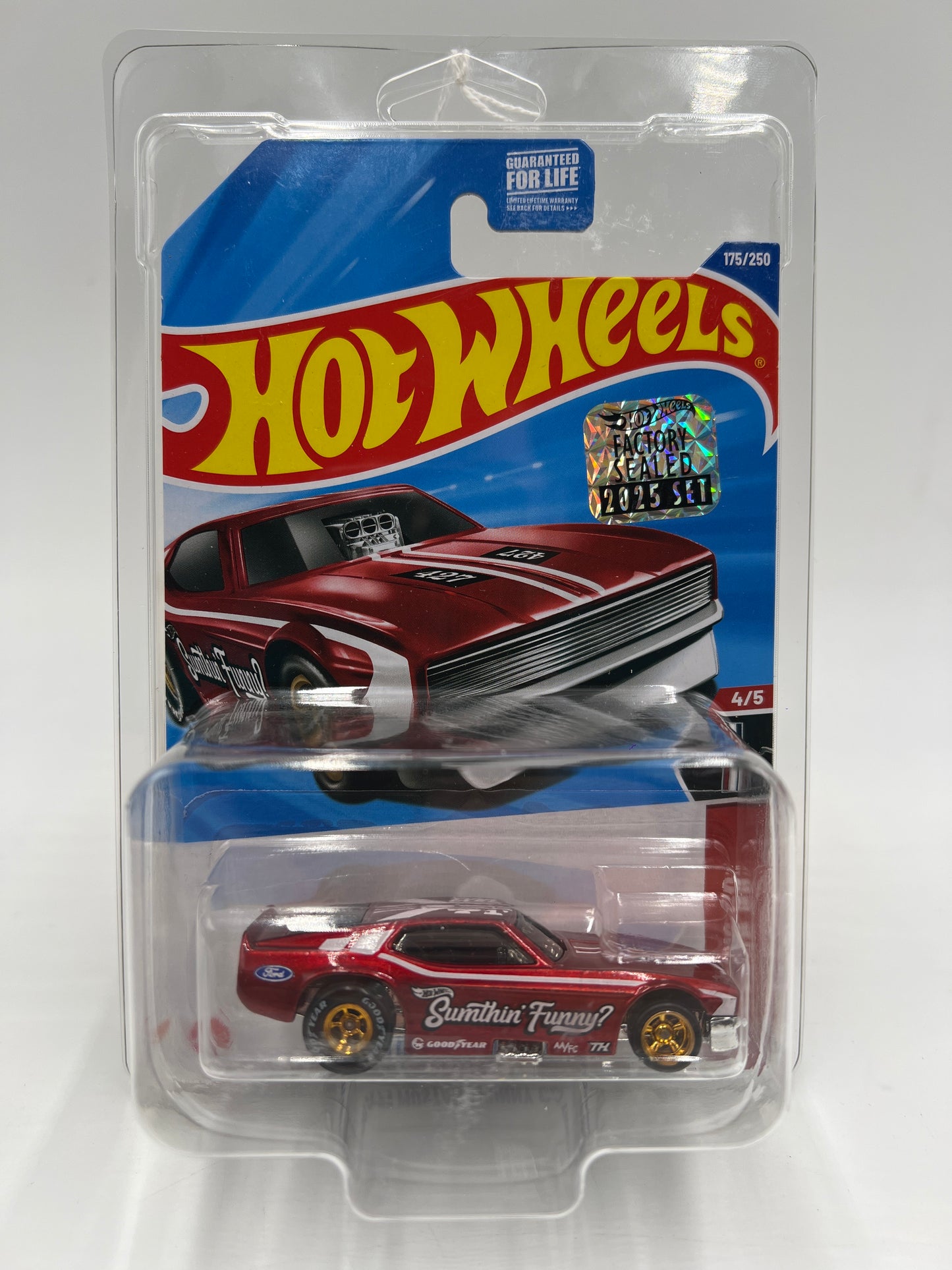 2025 Hot Wheels Factory Sealed Super Treasure Hunt #175 71 Mustang Funny Car Red W/Protector