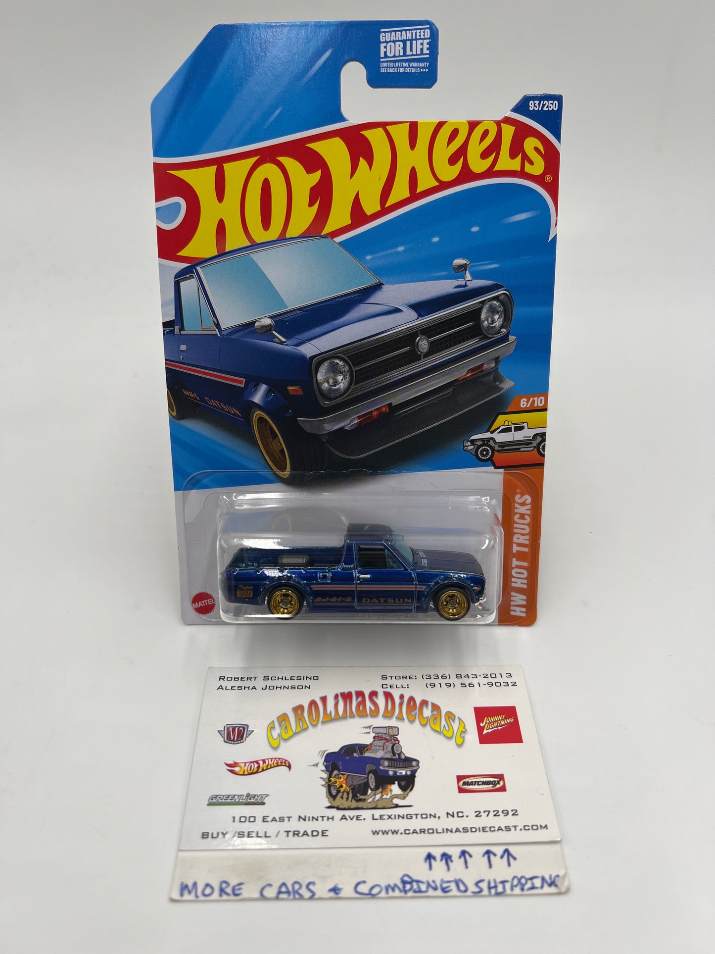2025 Hot Wheels D Case Super Treasure Hunt #93 1975 Datsun Sunny Truck B120 Blue W/Protector