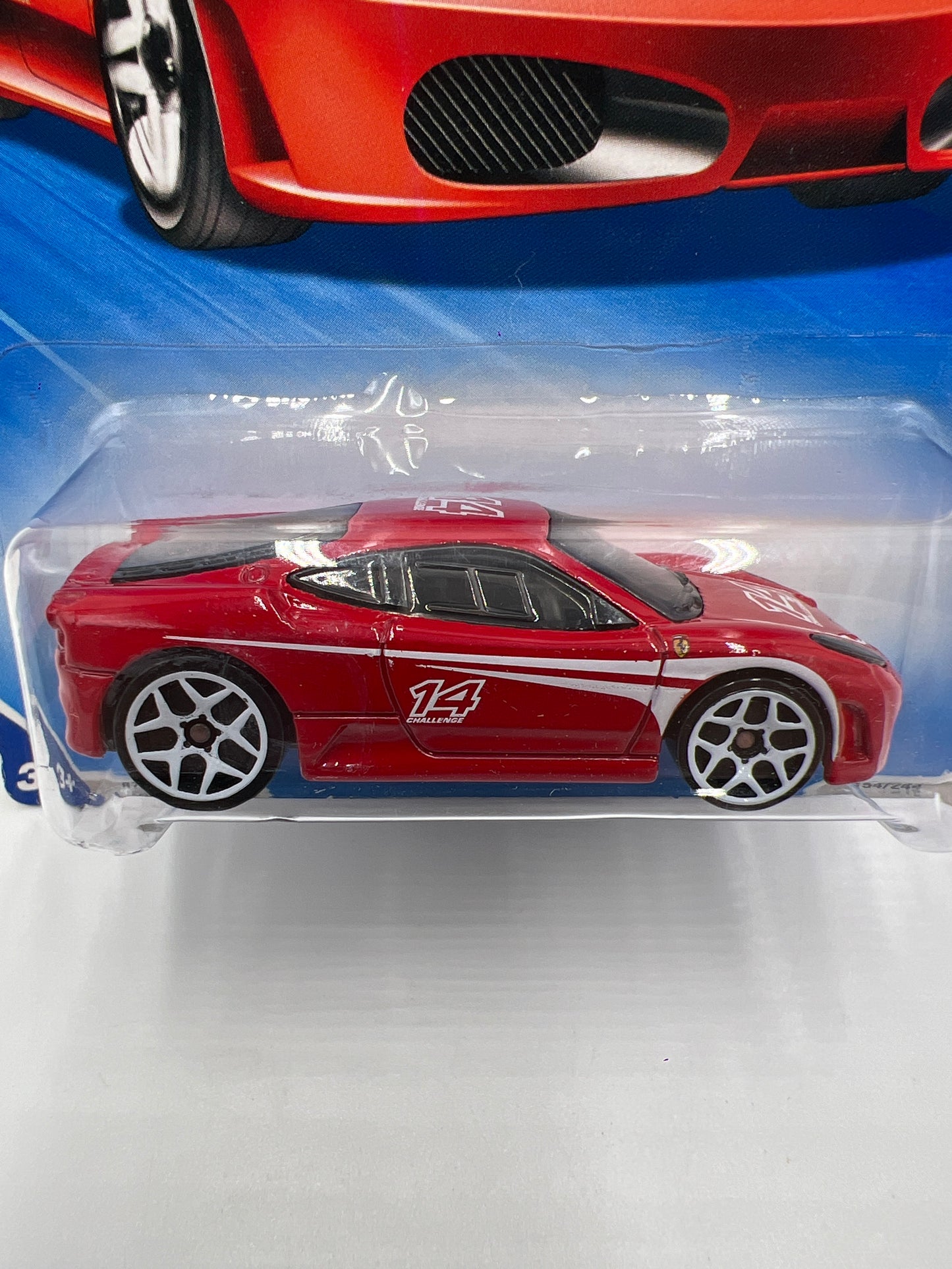 2010 Hot Wheels Racing #154 Ferrari F430 Challenge W/Protector SR
