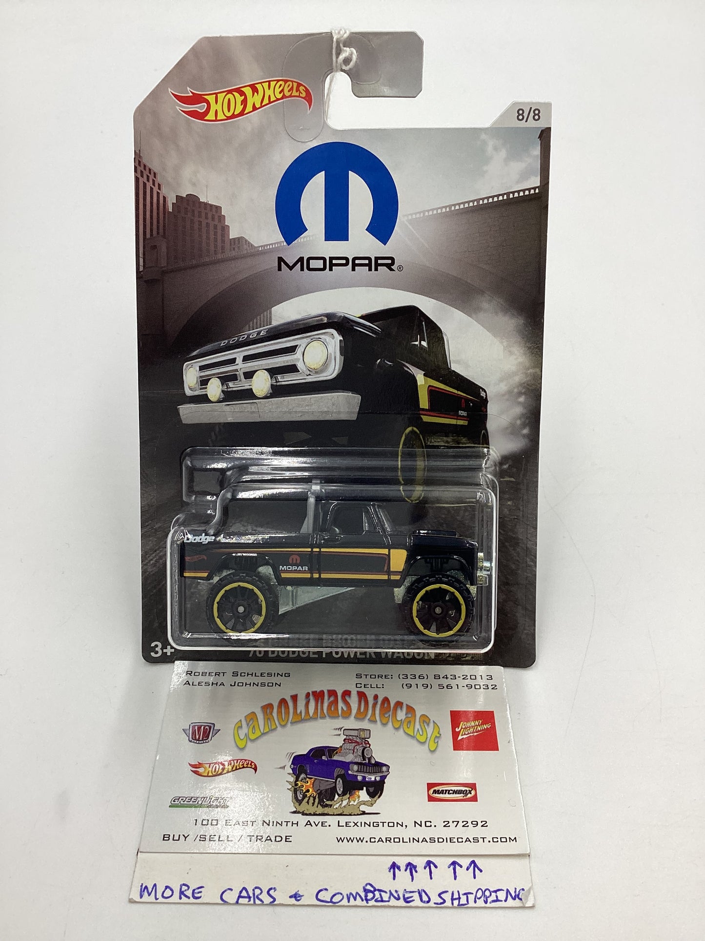 Hot wheels Exclusive Mopar Series #8 Dodge Power Wagon Black