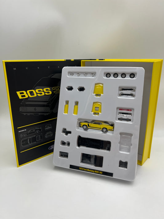 2026 M2 Machines 1/64 Shadow Box 1970 Ford Mustang Boss 302 Yellow