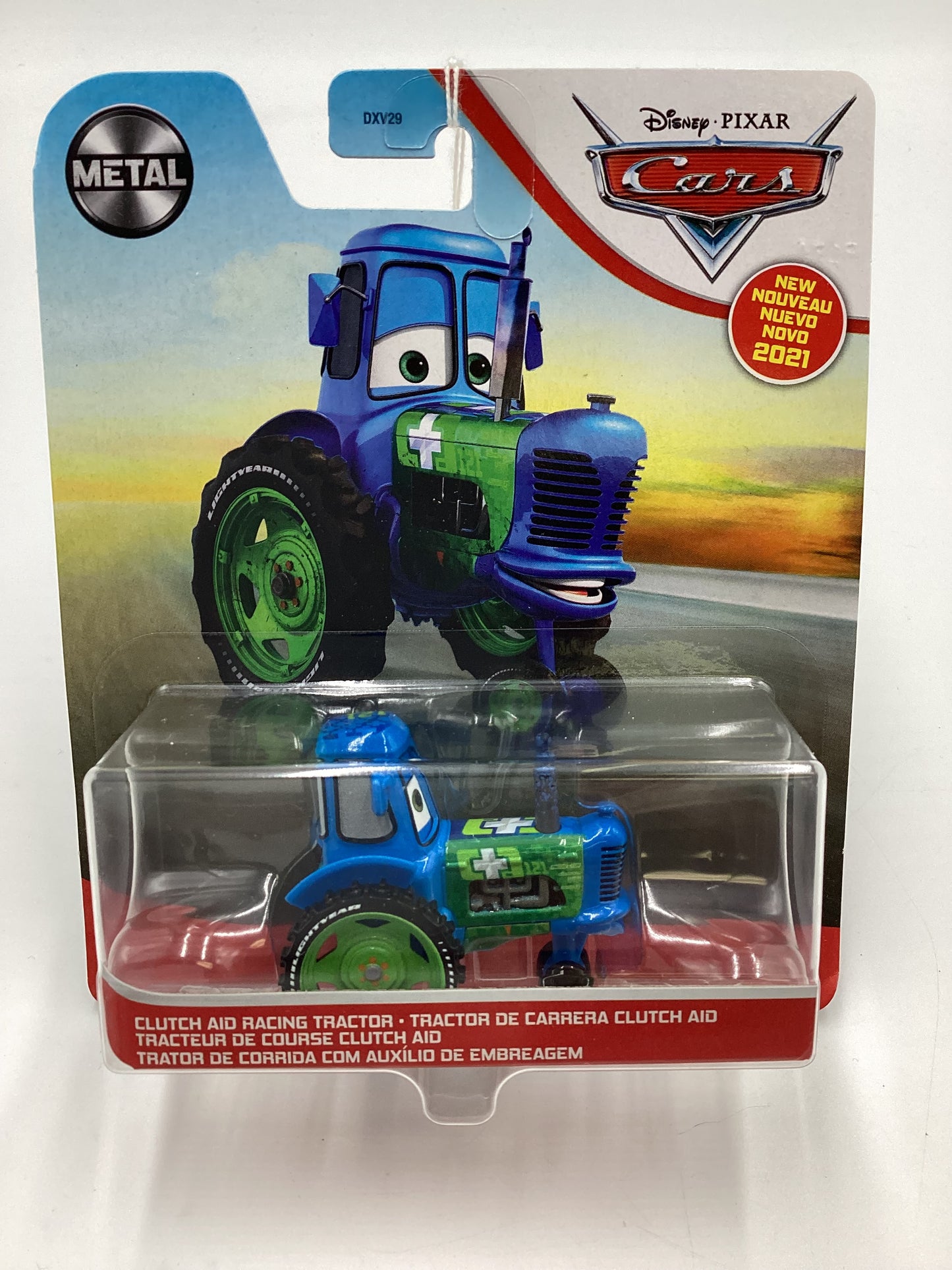 Disney Pixar Cars Cluth Aid Racing Tractor Blue/Green
