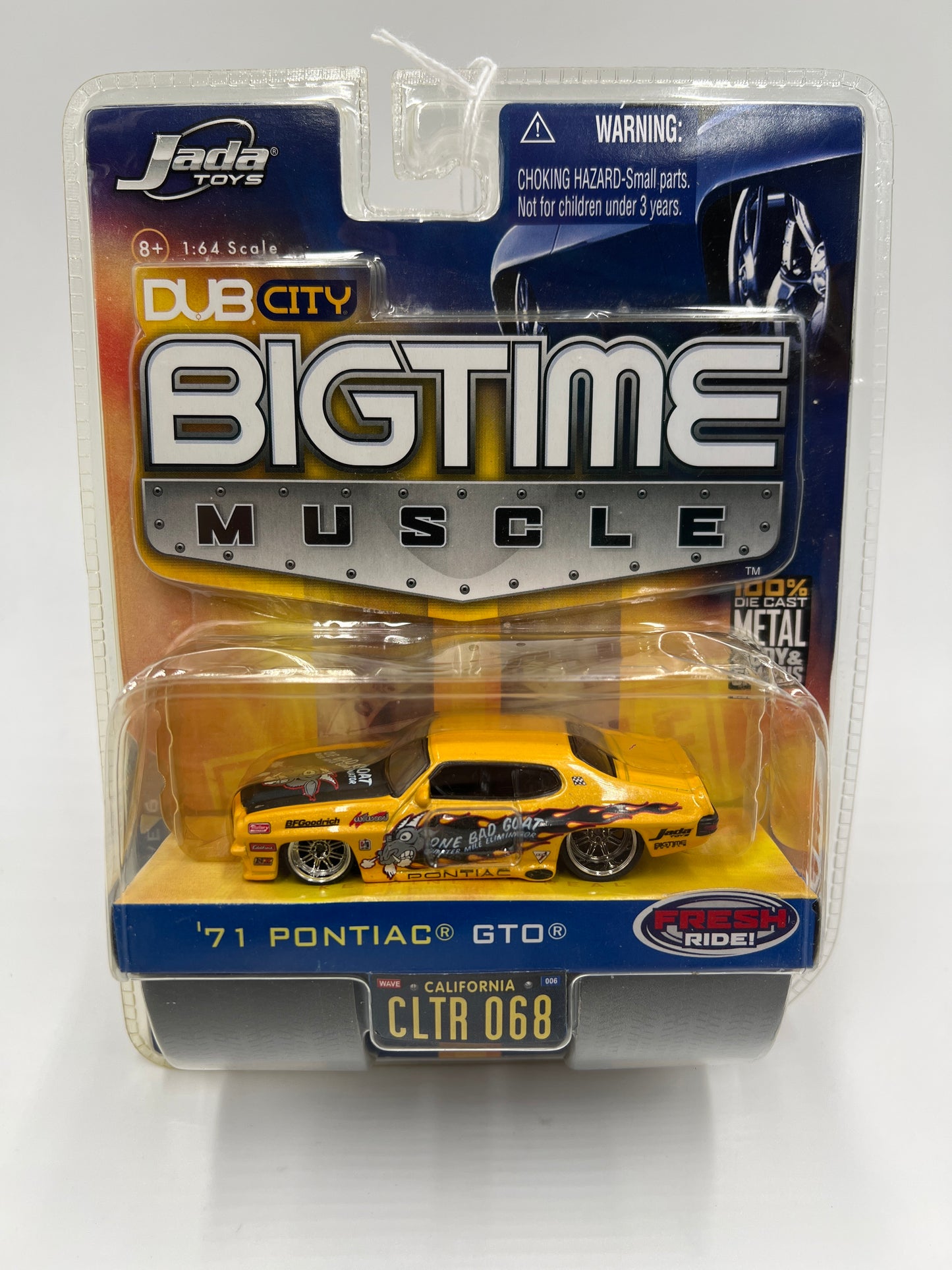 2006 Jada Big Time Muscle Wave 6 #68 71 Pontiac GTO Yellow 188D