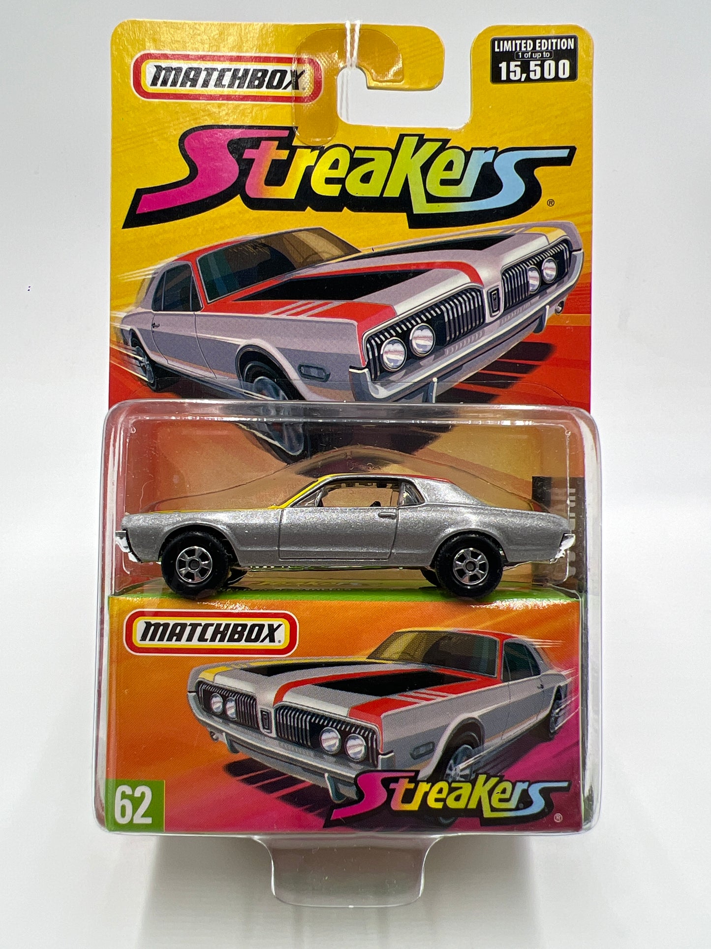 Matchbox Streakers #62 1968 Mercury Cougar Silver 168L
