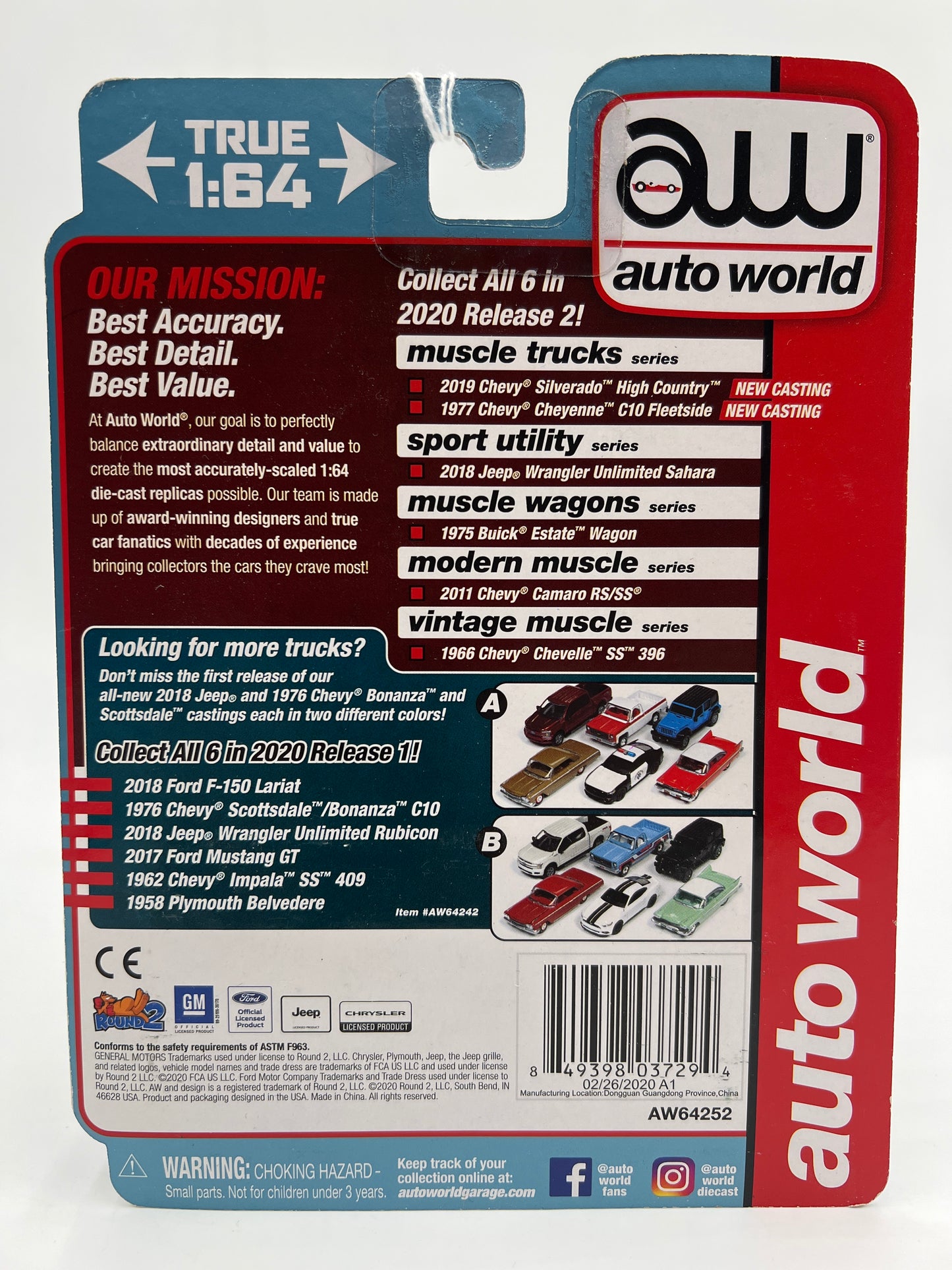 Auto World Muscle Trucks Release 2 Version B 2019 Chevy Silverado High Country Black