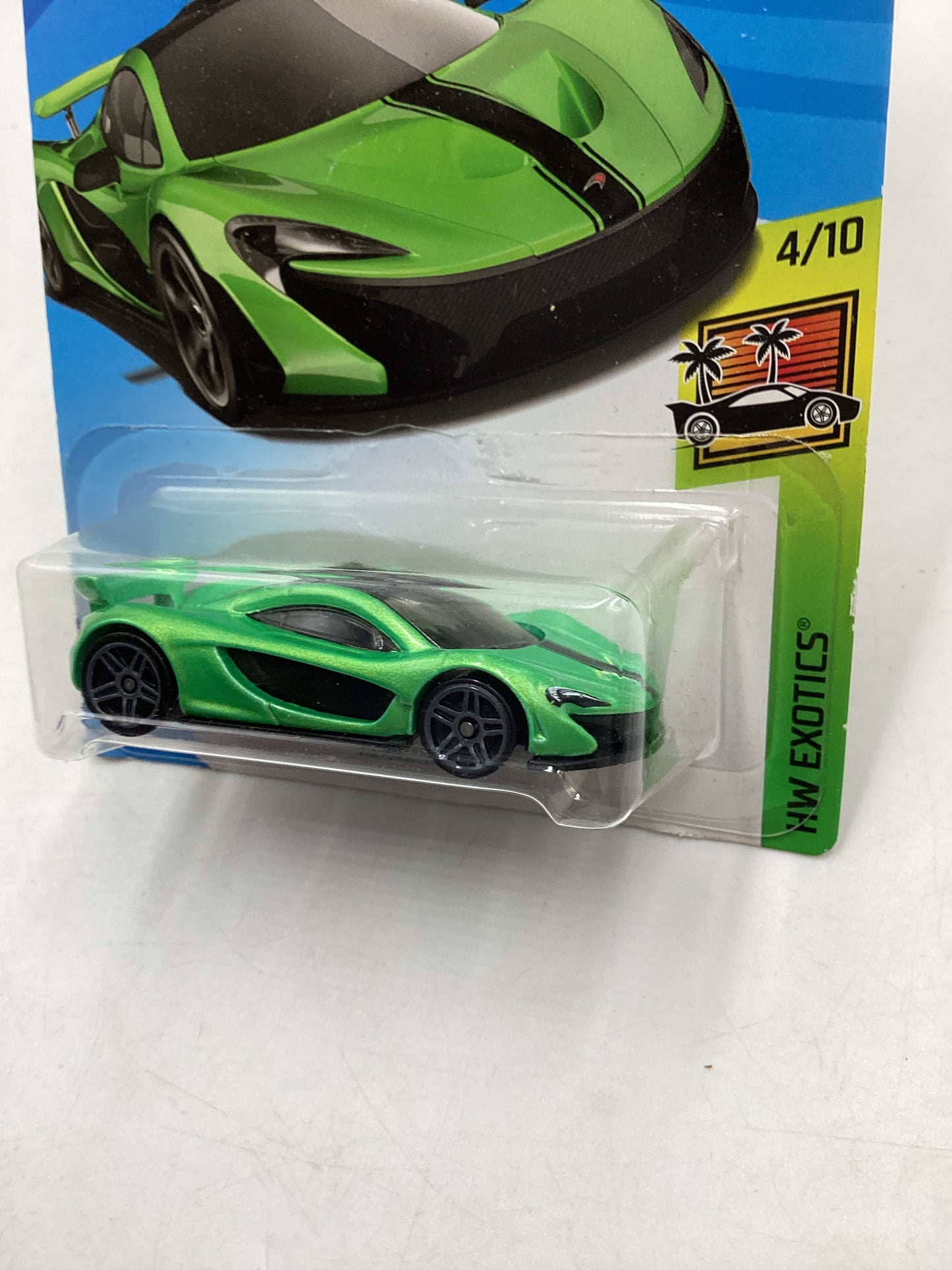 2018 Hot Wheels #317 McLaren P1 Green 103G