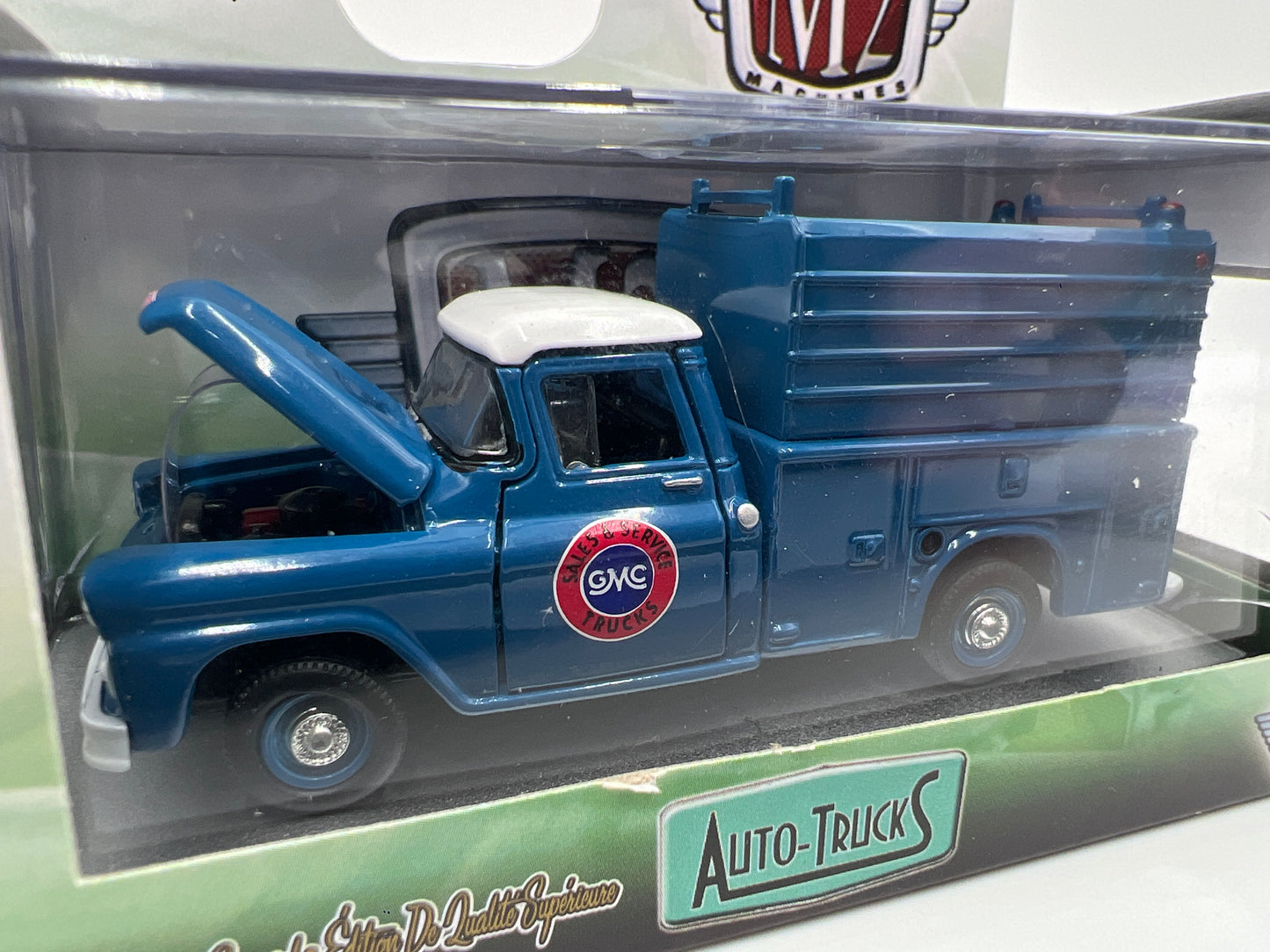 M2 Machines Auto-Trucks 1958 GMC Fleet Option Truck Blue R42 Cracked Case