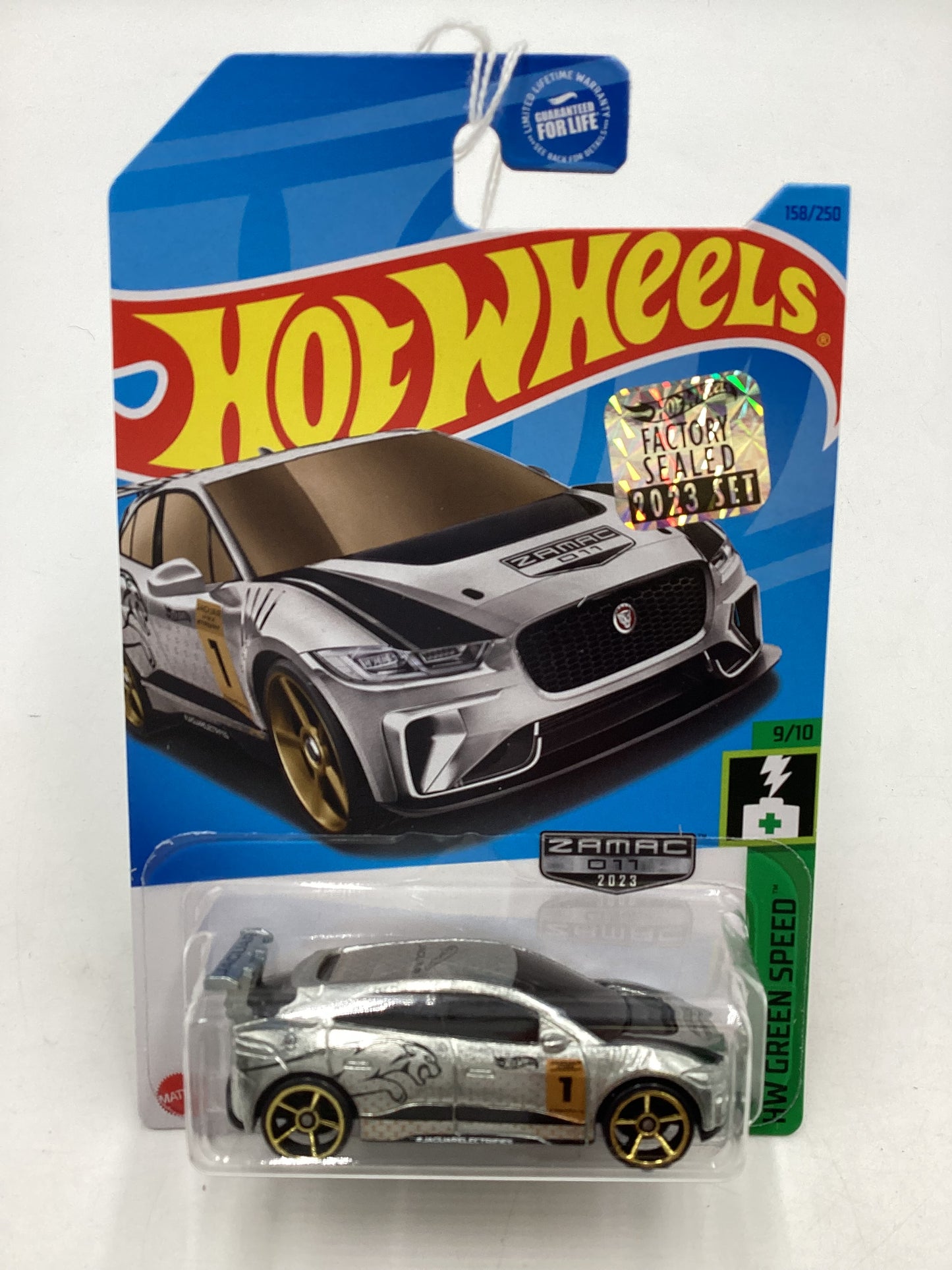 2023 Hot wheels Zamac Factory Sealed #158 Jaguar I-Pace eTrophy 148D