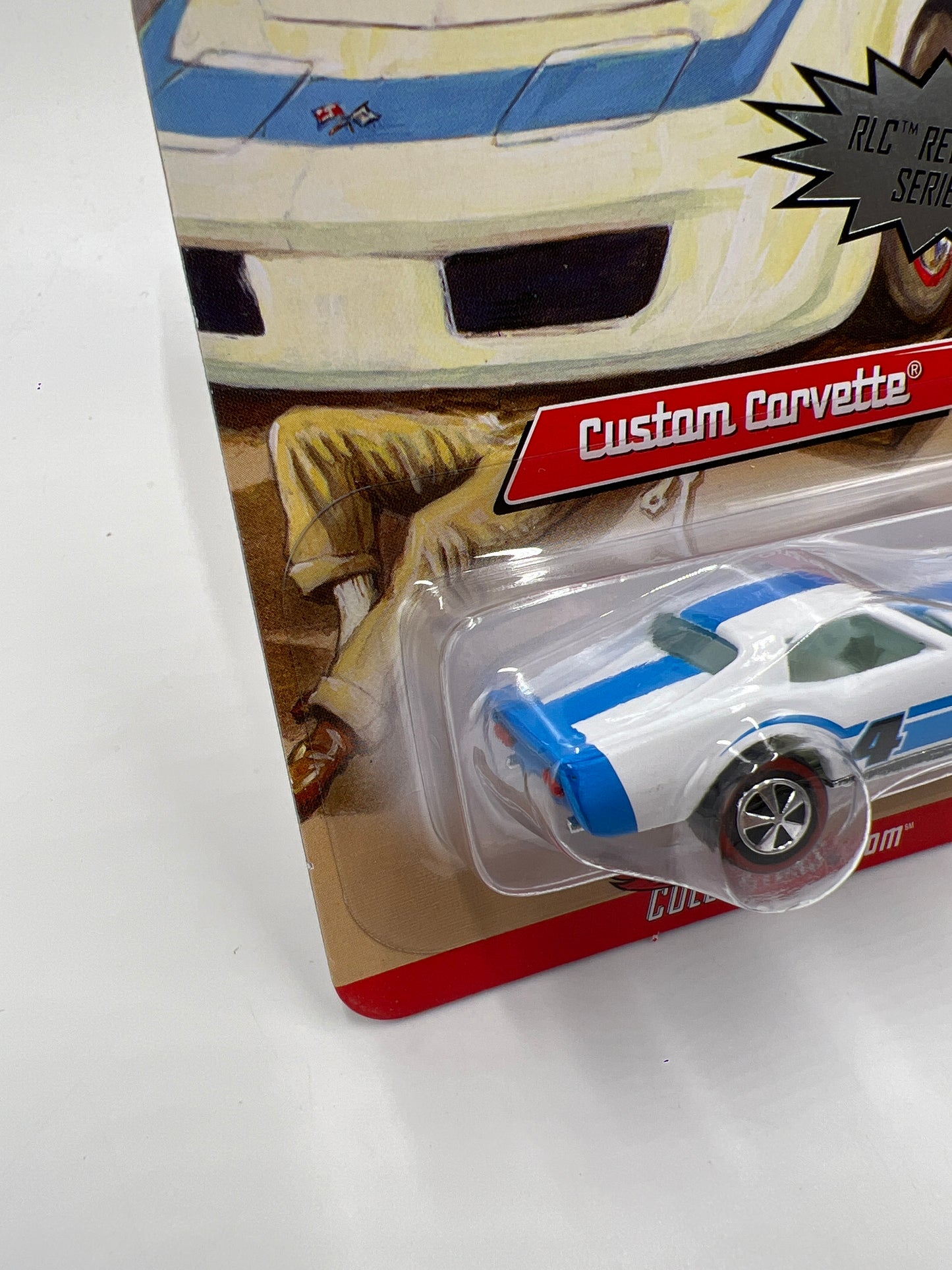 2007 Hot Wheels RLC Rewards Series #4 Custom Corvette White 2406/4981 W/Protector