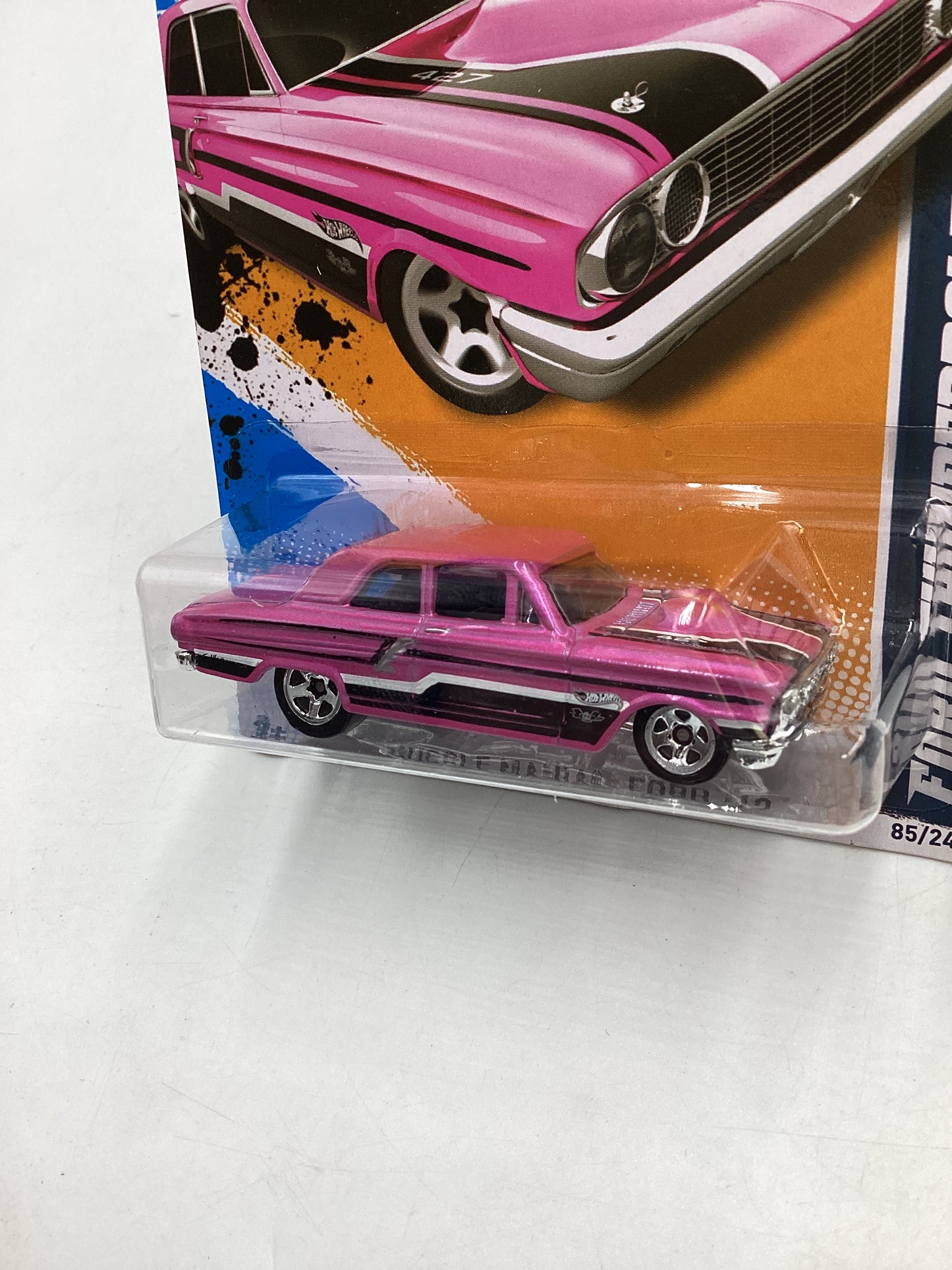 2012 Hot Wheels Muscle Mania Ford #85 Ford Thunderbolt Pink 24D