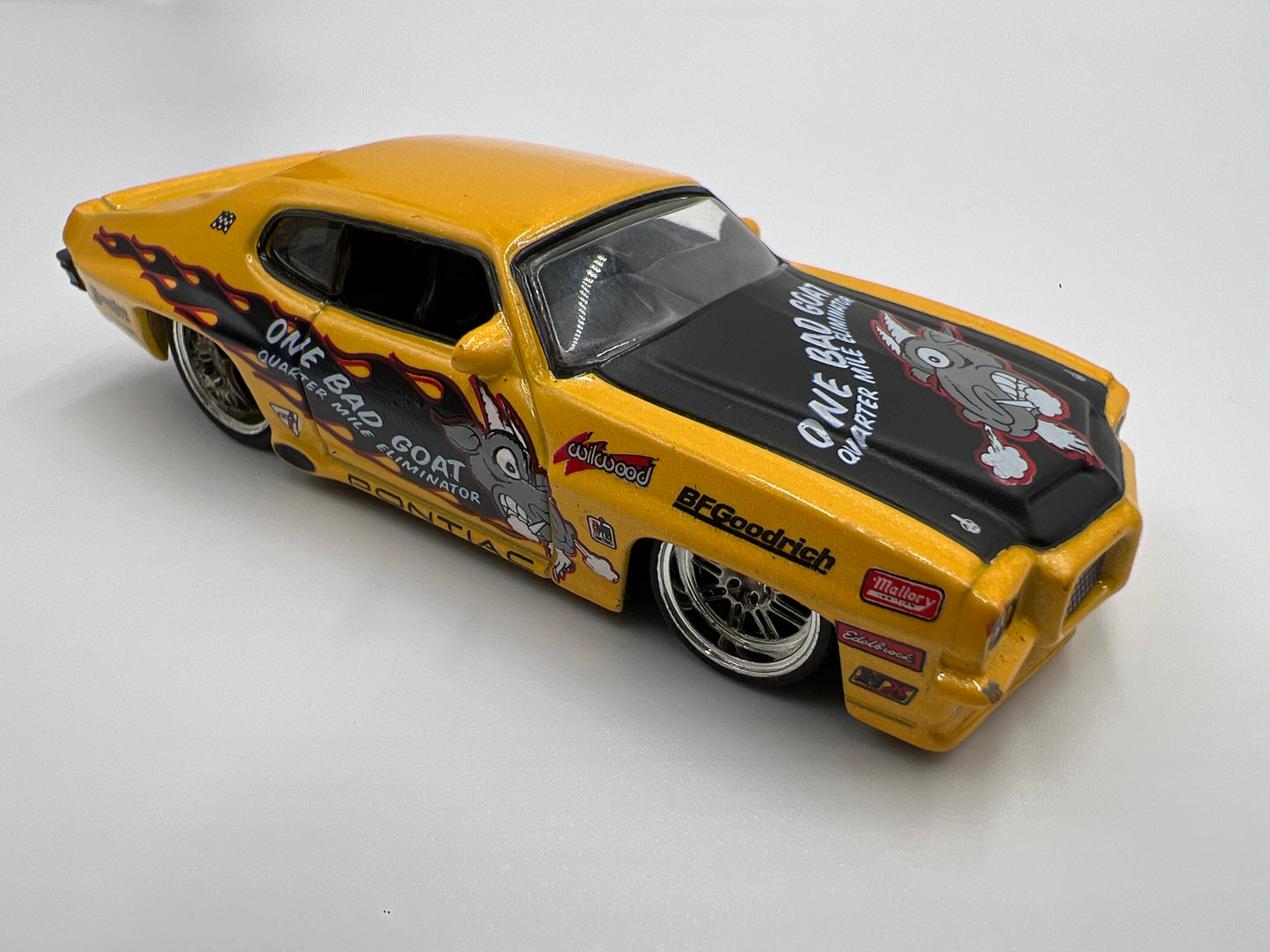 Jada Toys Big Time Muscle 1971 Pontiac GTO Yellow Loose