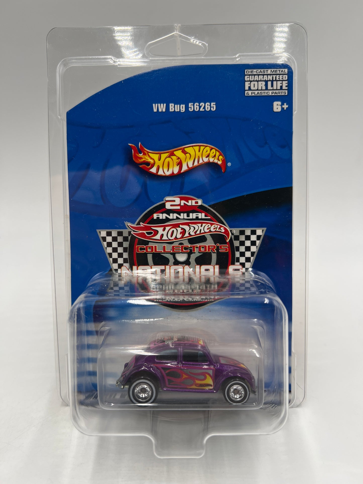 2002 Hot Wheels 2nd Annual Collectors Nationals Virginia VW Bug Purple W/Protector