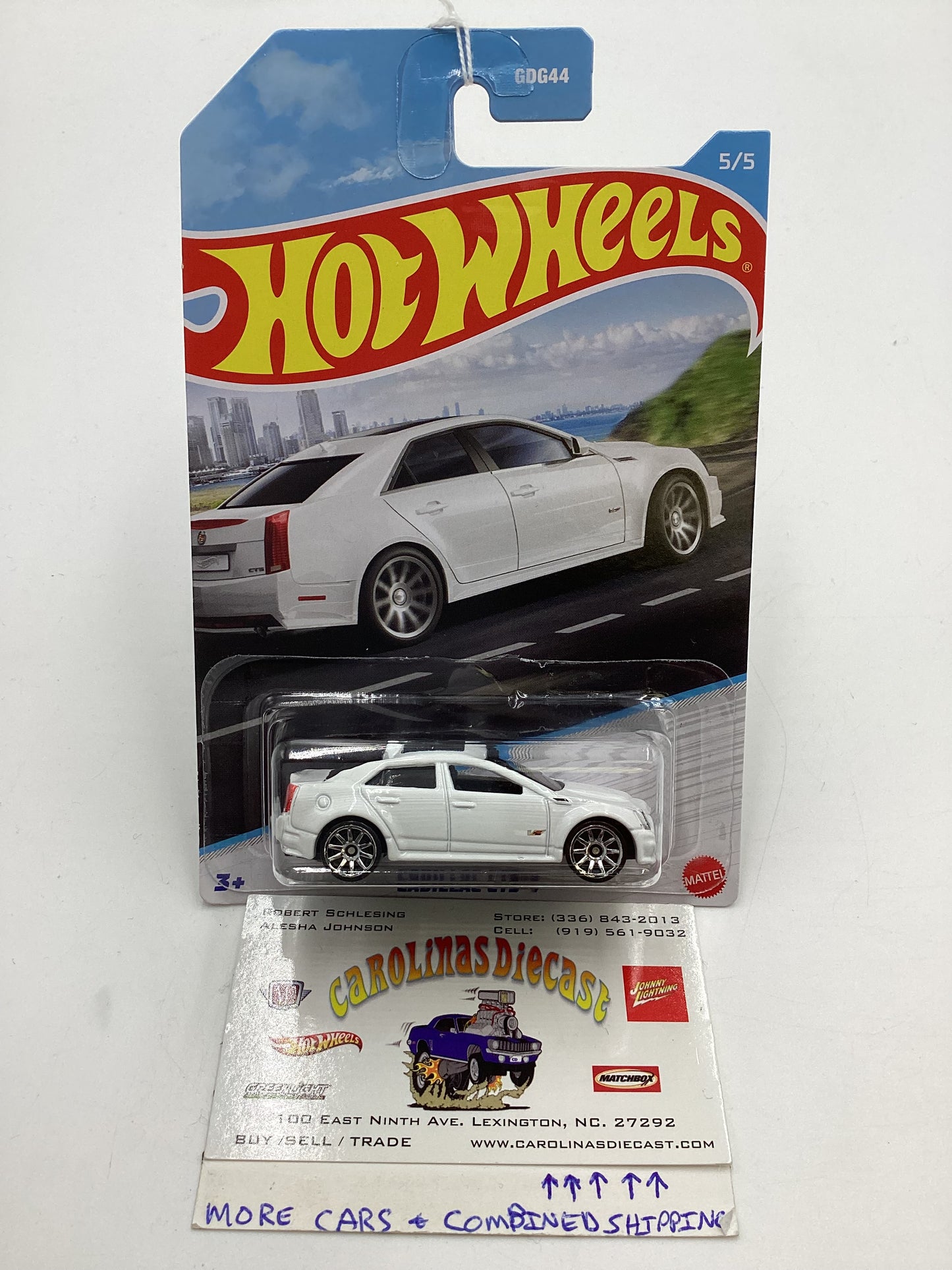 Hot Wheels Walmart Exclusive Luxury Sedans #5 Cadillac CTS-V White