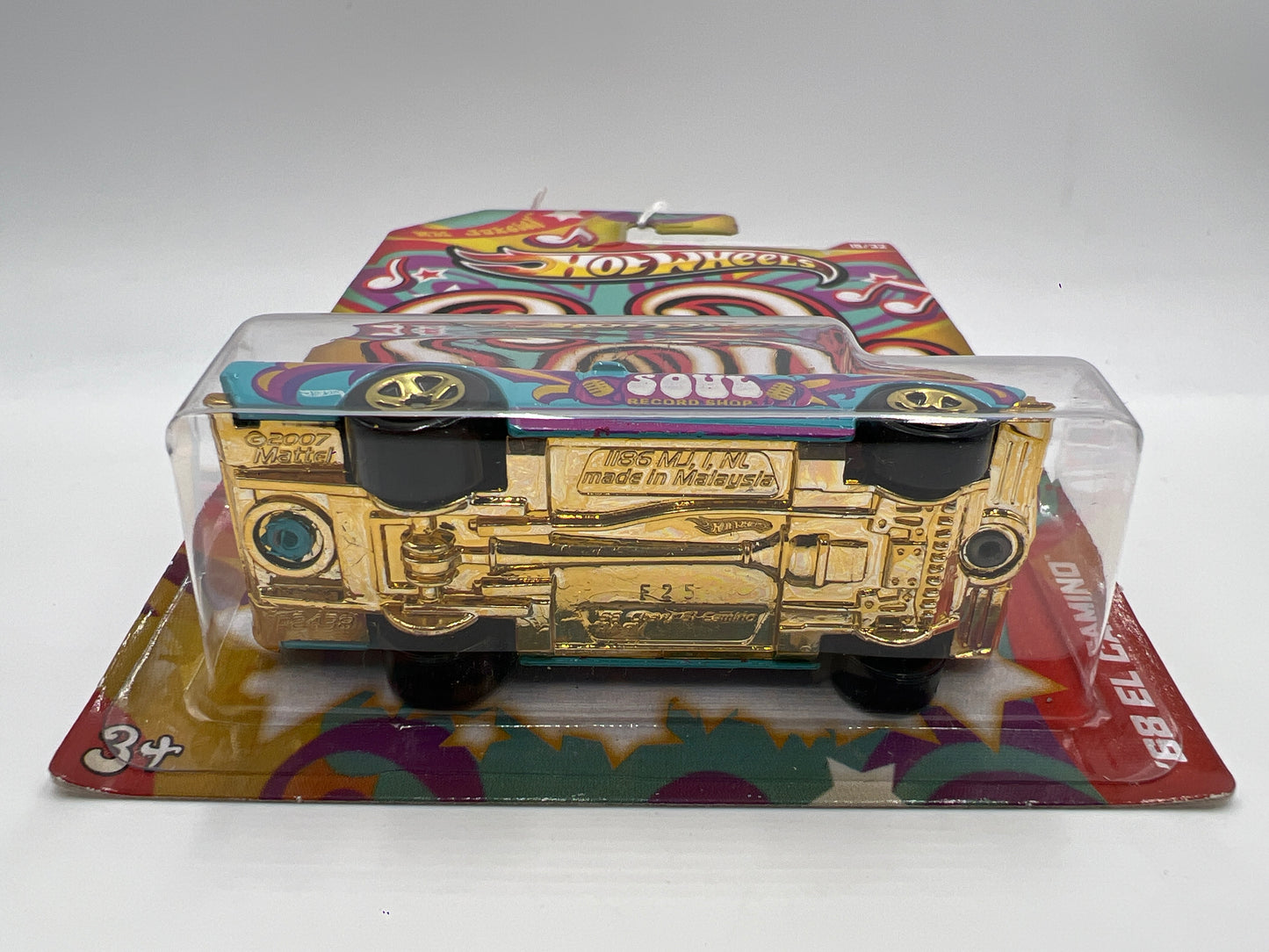 2013 Hot Wheels Jukebox #15 Soul 68 El Camino Light Blue 152G