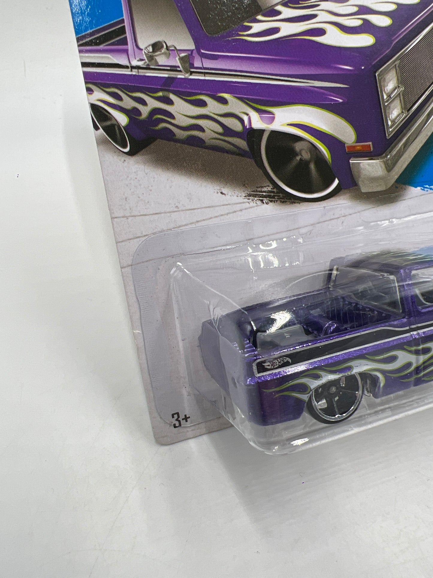 2013 Hot Wheels Showroom #166 83 Chevy Silverado Purple W/Protector