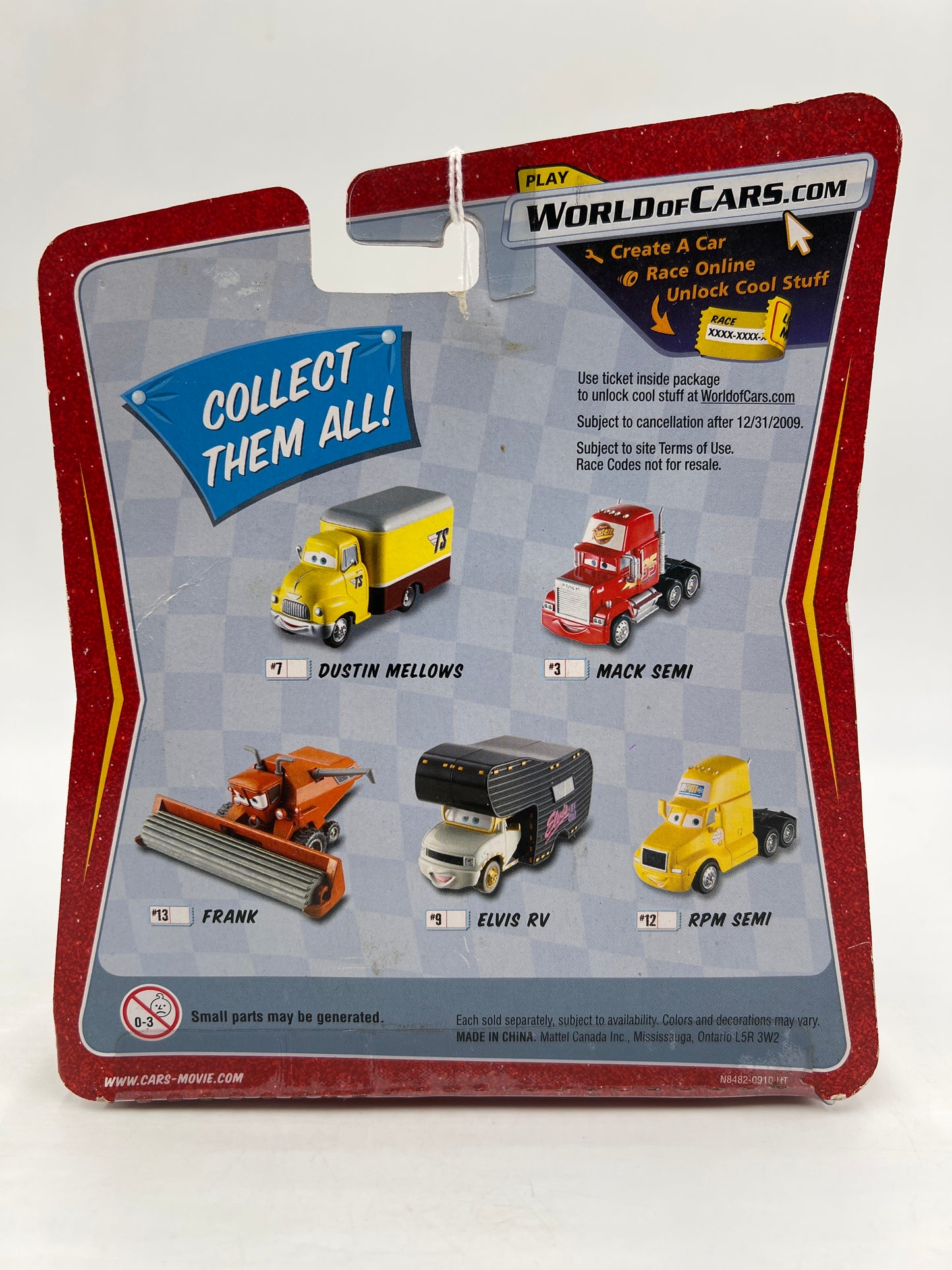 Disney Pixar The World Of Cars Race O Rama #13 Mega Size Frank