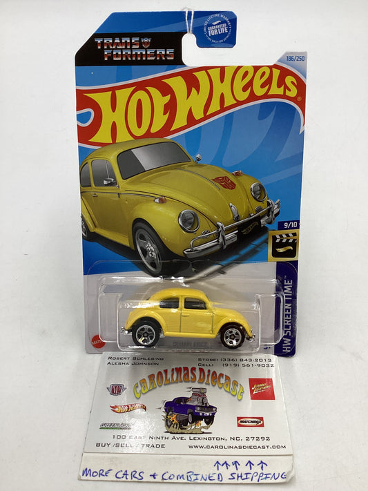 2024 Hot Wheels #186 Bumblebee VW Beetle Yellow 97B