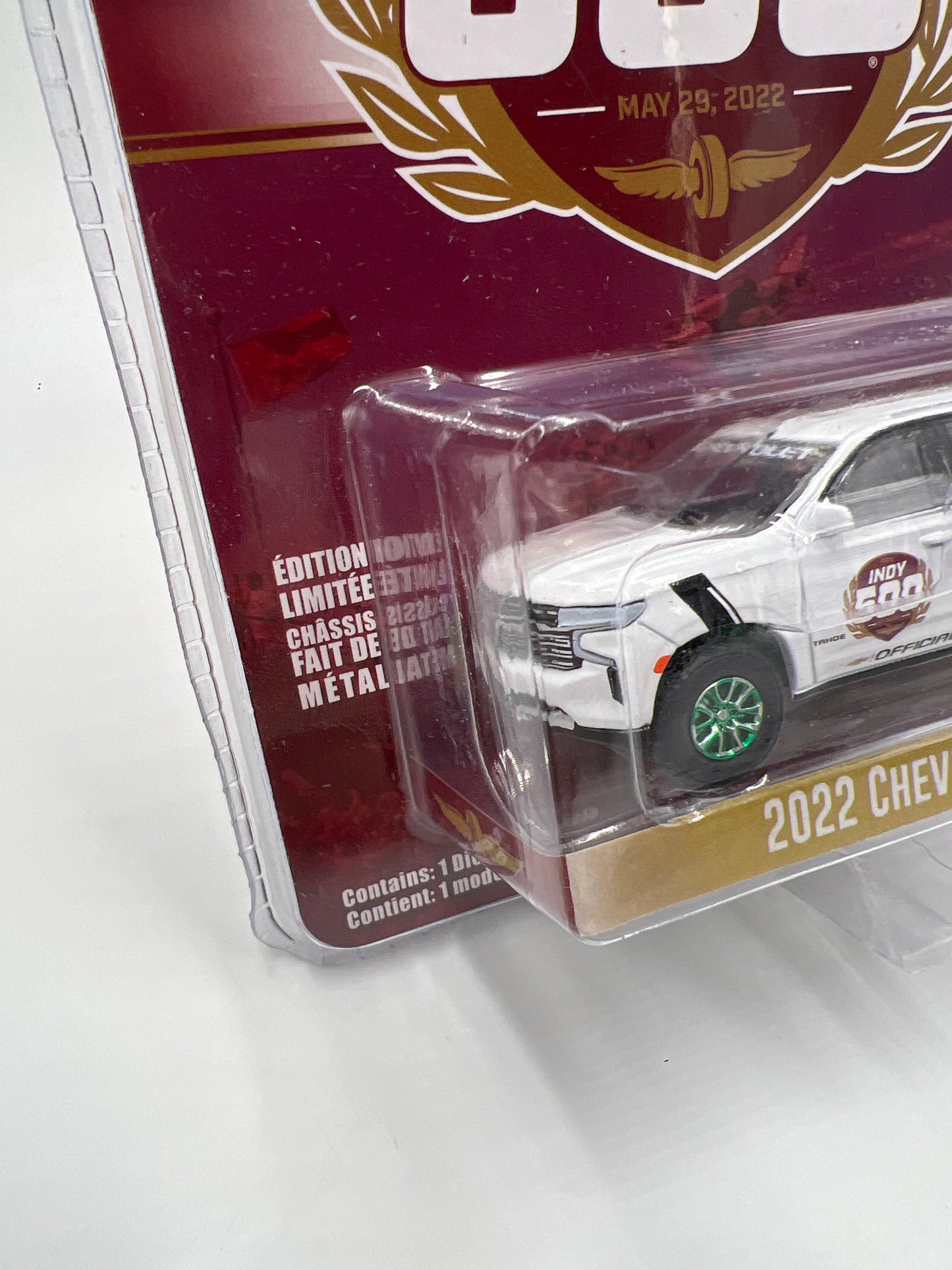 Greenlight 106th Indy 500 CHASE 2022 Chevrolet Tahoe White