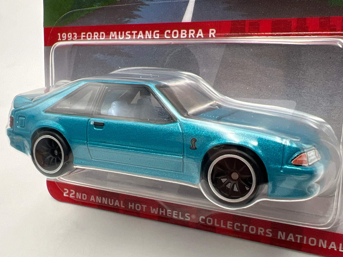 2022 Hot Wheels 22th Collectors Nationals Dinner Sticker 1993 Ford Mustang Cobra R W/Patch & Pin W/Protector