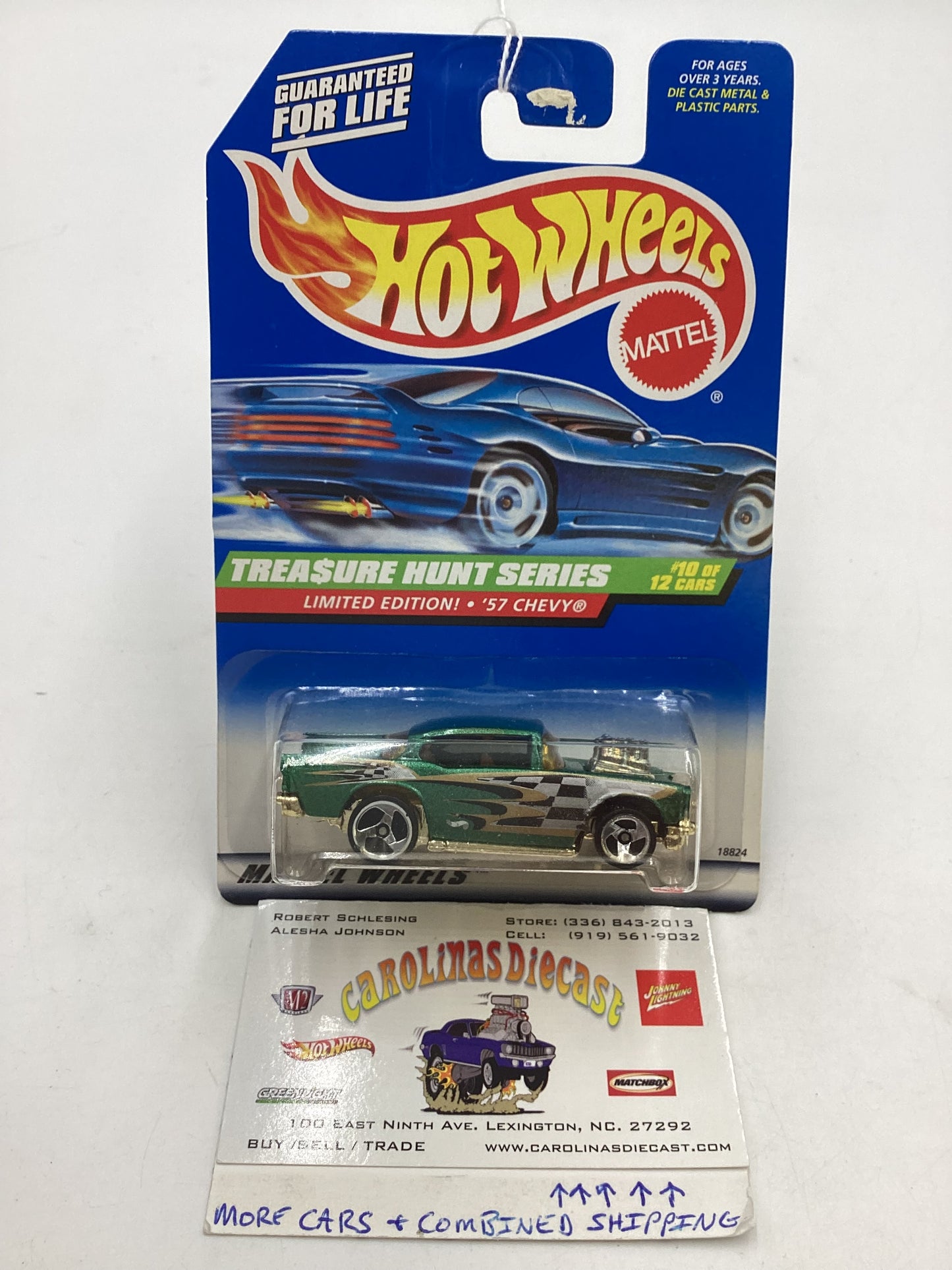 1998 Hot Wheels Treasure Hunt 10/12 57 Chevy #758 277F