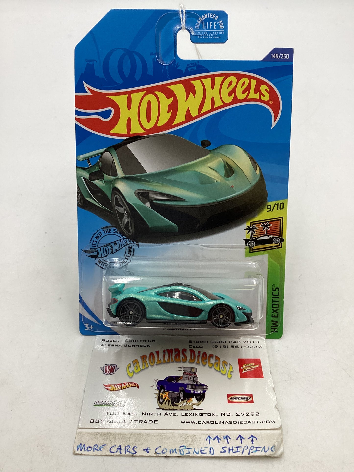 2020 Hot wheels #149 McLaren P1 Teal 103G