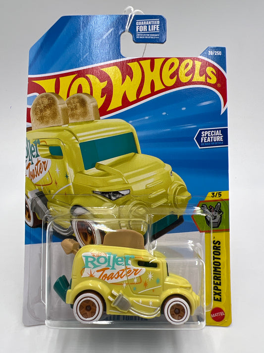 2026 Hot Wheels B Case Experimotors #39 Roller Toaster Yellow 119i