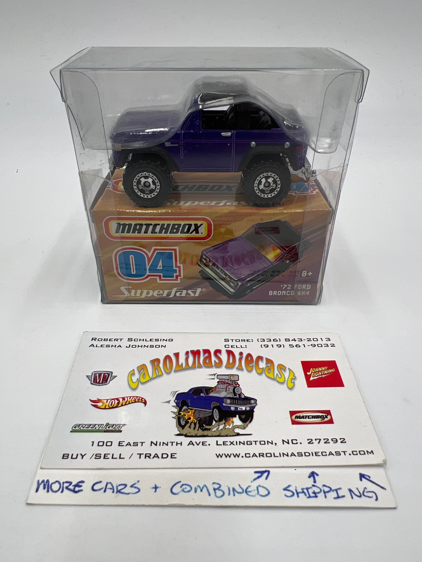 Matchbox Superfast #4 72 Ford Bronco 4x4 Purple